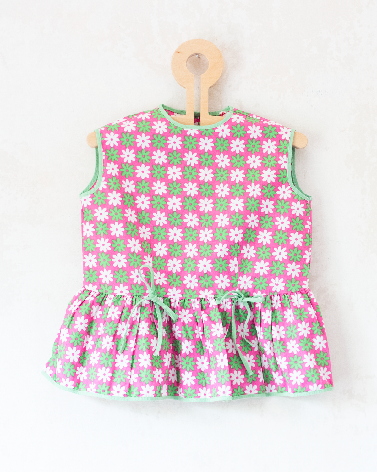 Sixties pink and green floral set | 18-24 months