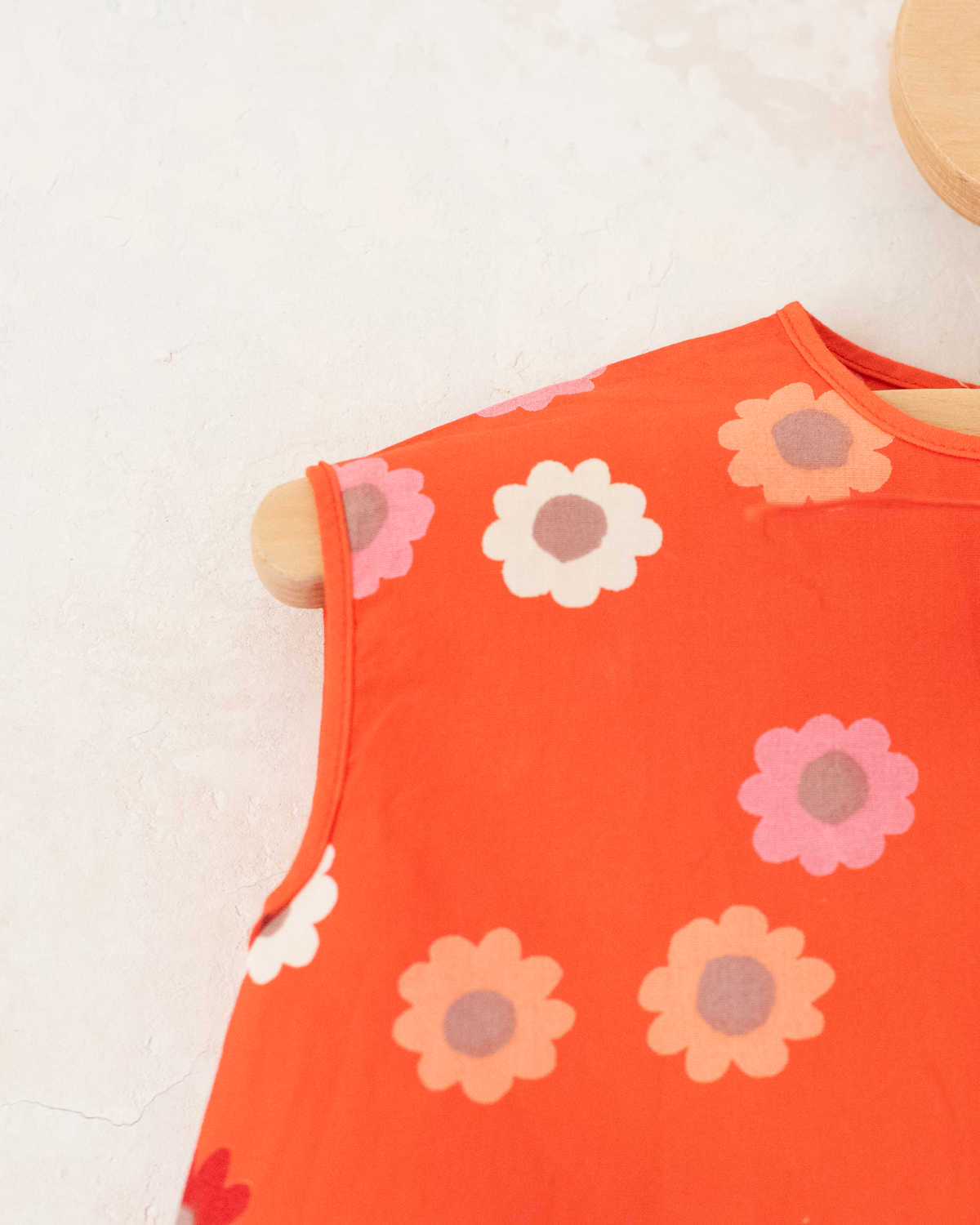 Orange floral dress | 9-12 months