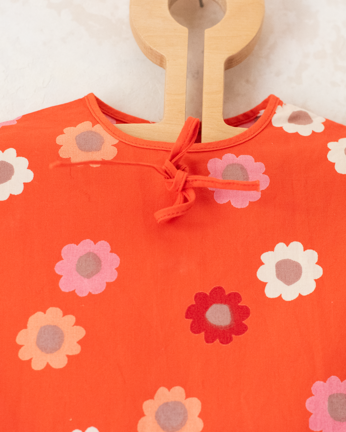Orange floral dress | 9-12 months