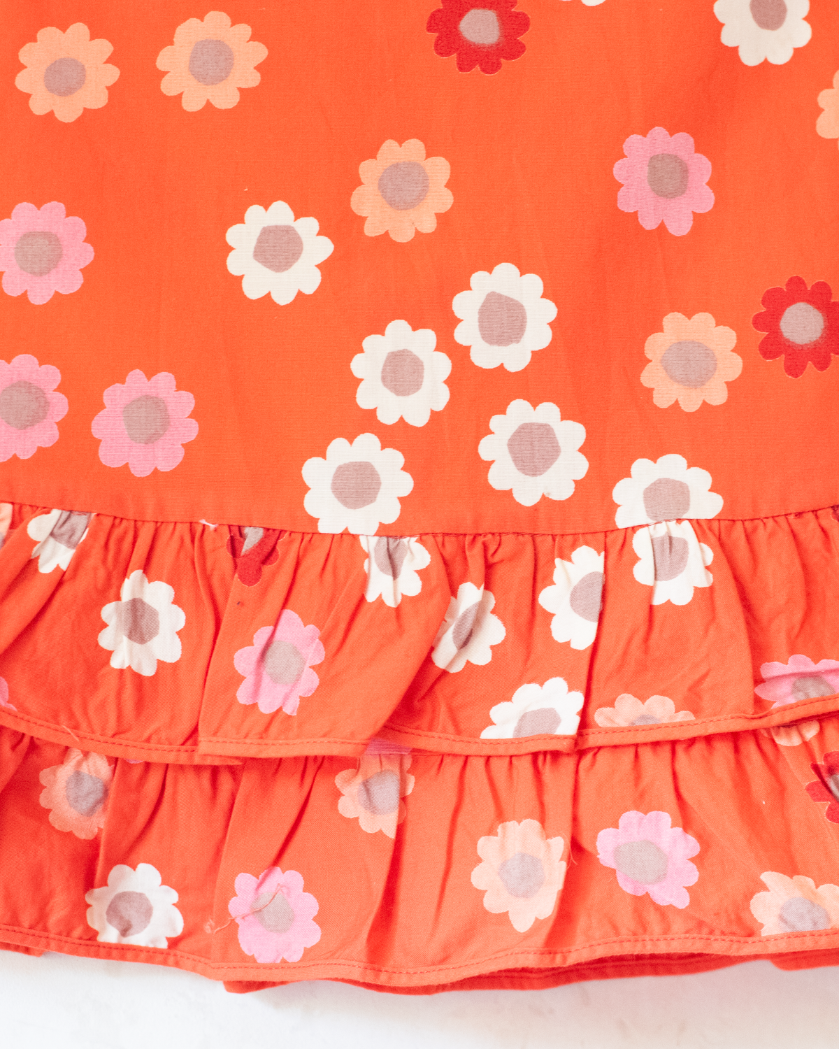 Orange floral dress | 9-12 months