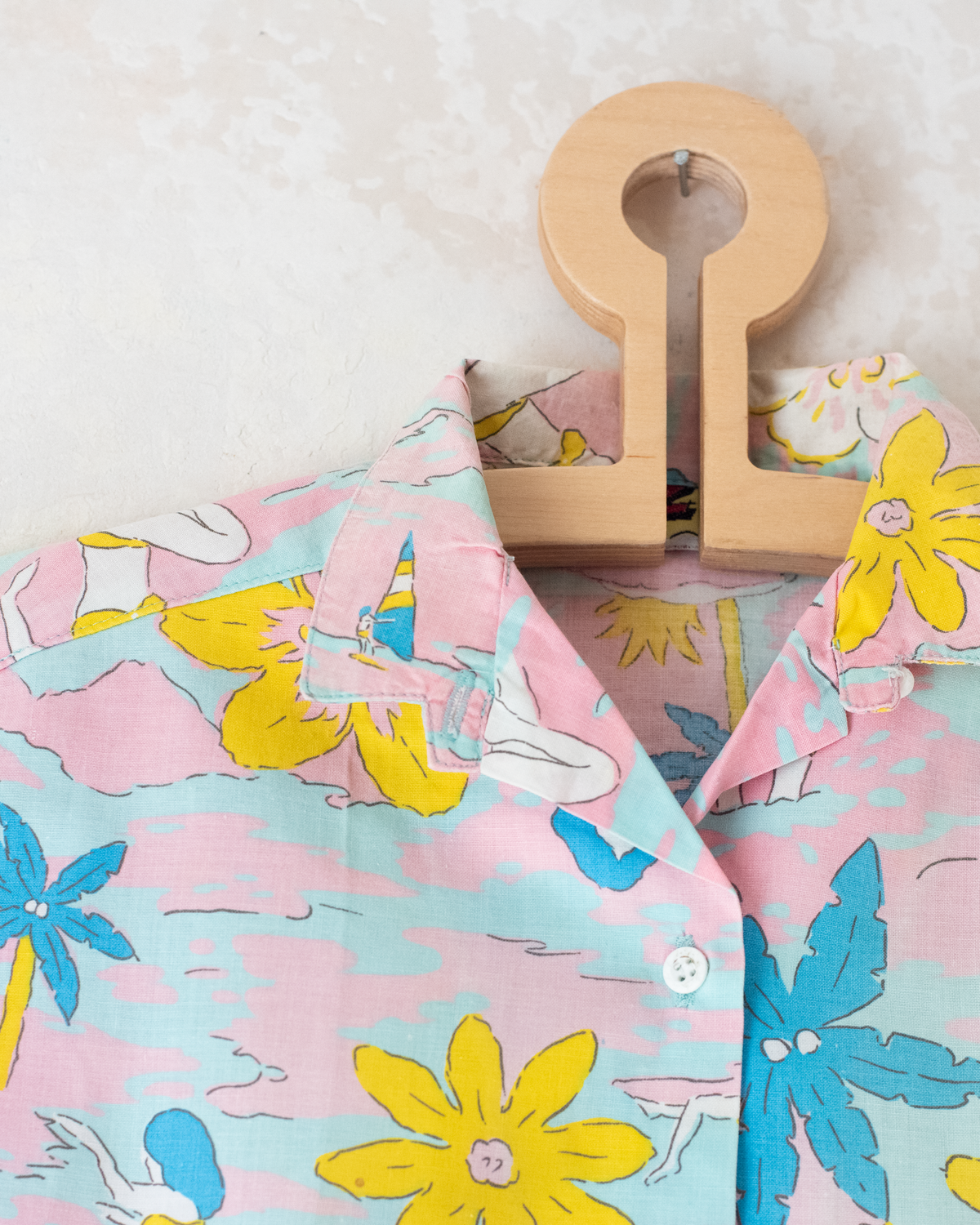 Pastel Hawaiian Button-Down Shirt | 4-5 Years