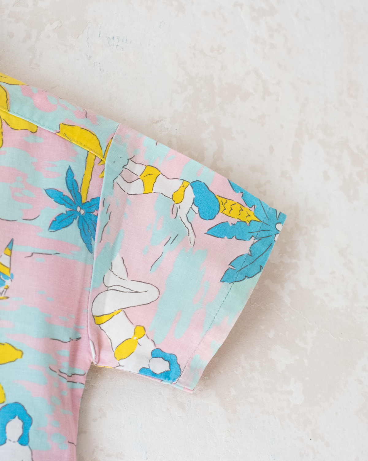 Pastel Hawaiian Button-Down Shirt | 4-5 Years