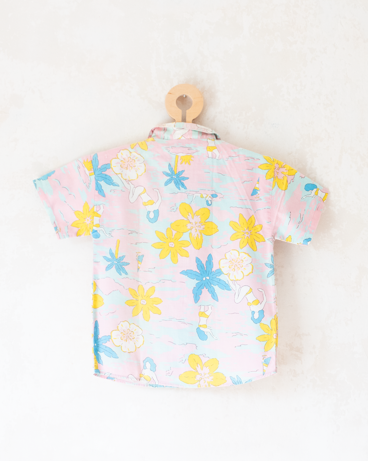 Pastel Hawaiian Button-Down Shirt | 4-5 Years
