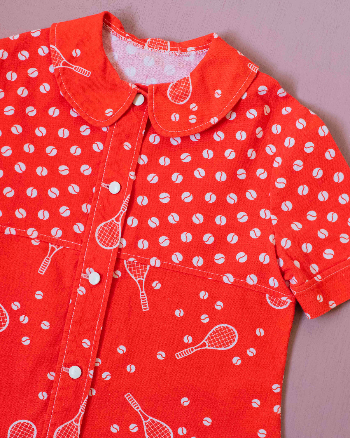 Red tennis dress from the sixties | 9-10 years