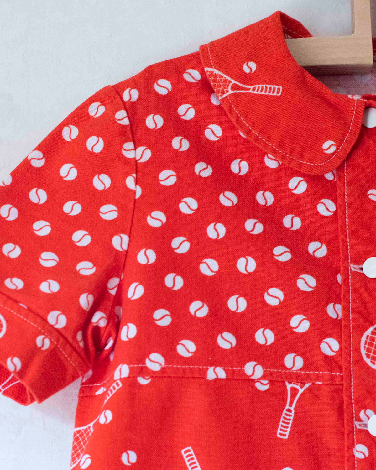 Red tennis dress from the sixties | 9-10 years