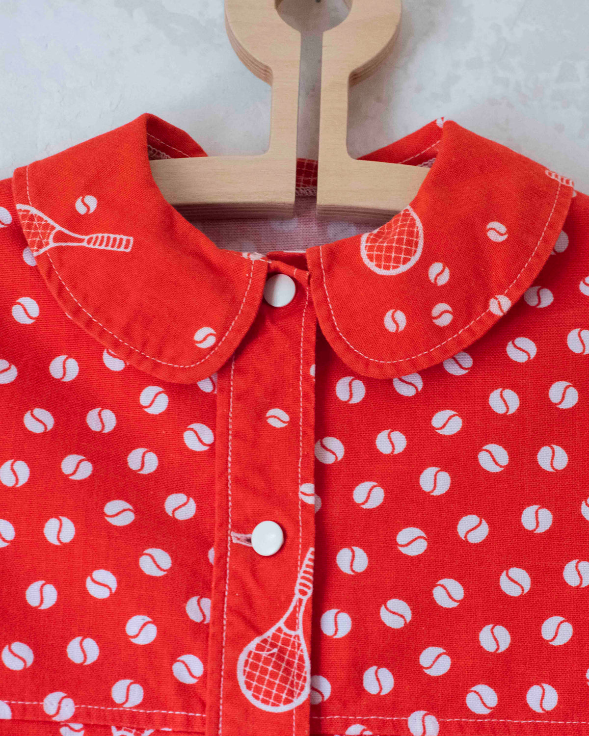 Red tennis dress from the sixties | 9-10 years
