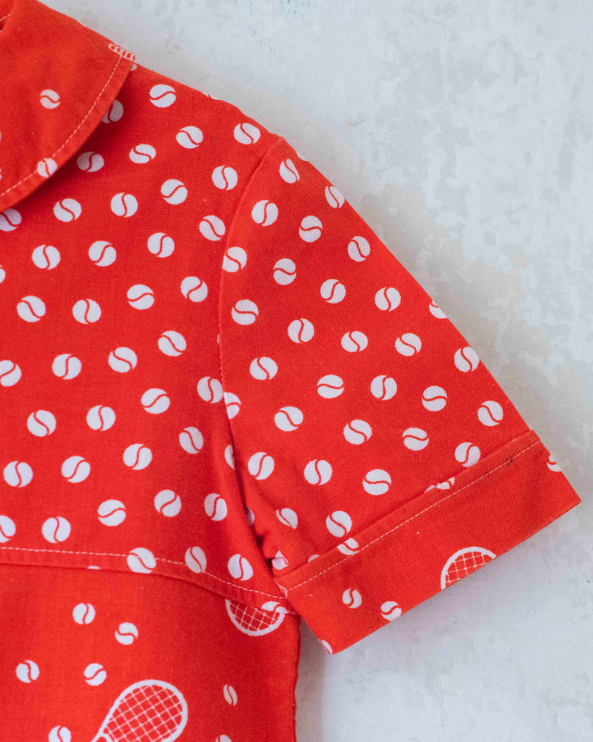 Red tennis dress from the sixties | 9-10 years