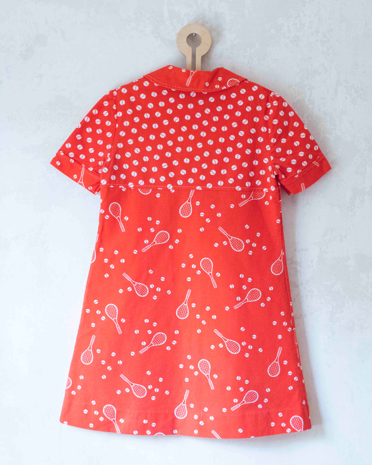 Red tennis dress from the sixties | 9-10 years