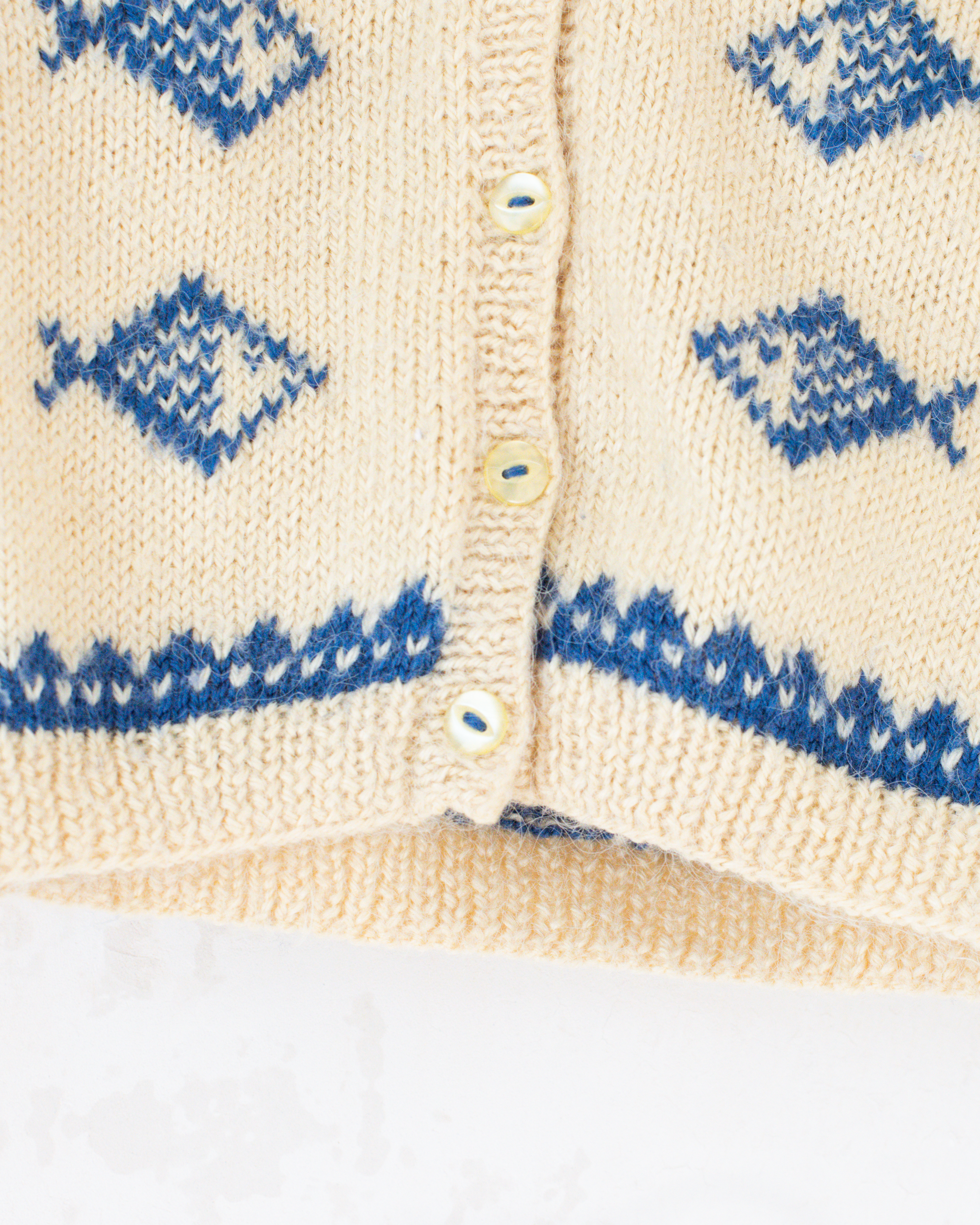 קרדיגן צמר עם דגים | 12-18 חודשים