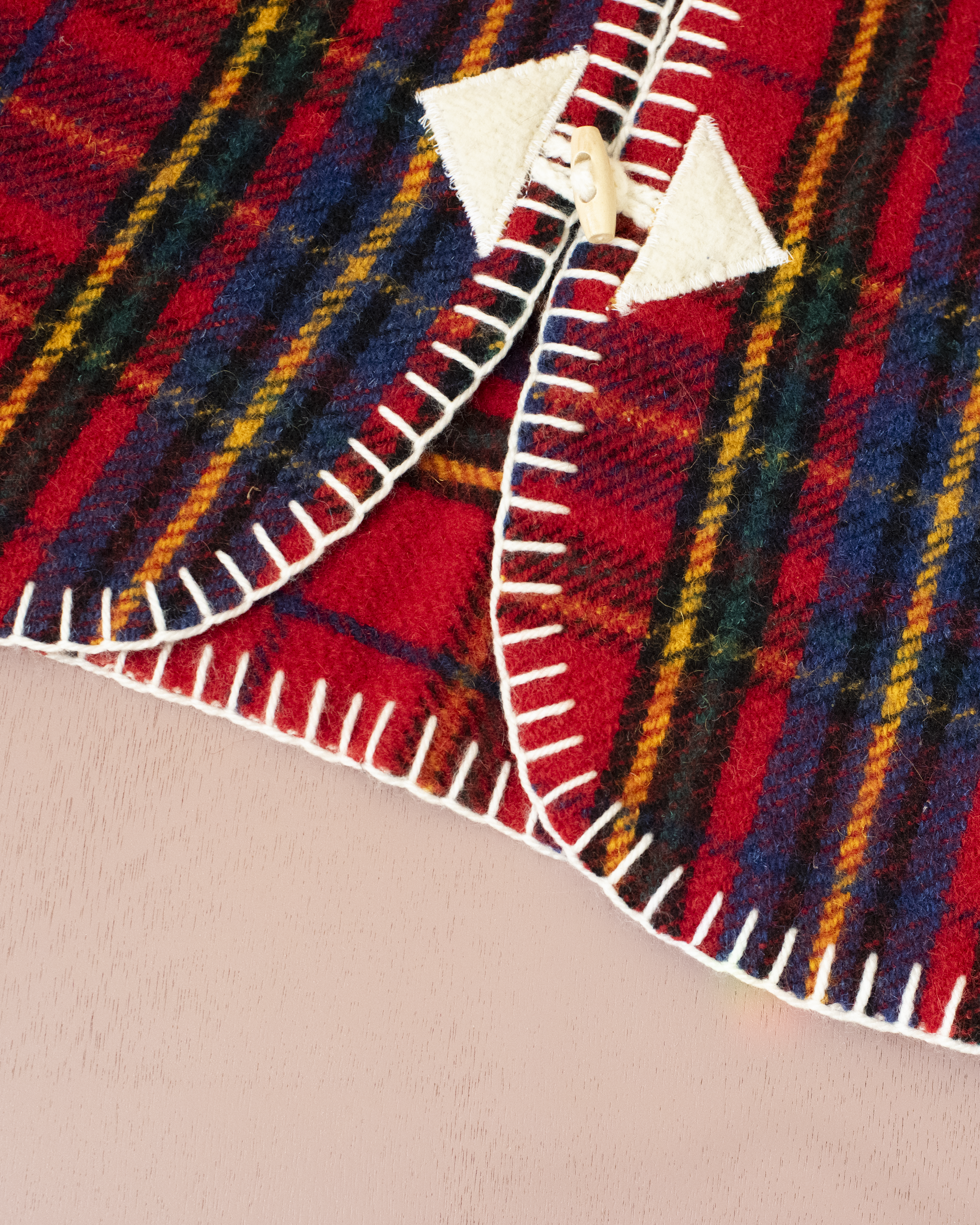 אפודת צמר ממוחדשת צבעונית משובצת | 4-5 שנים