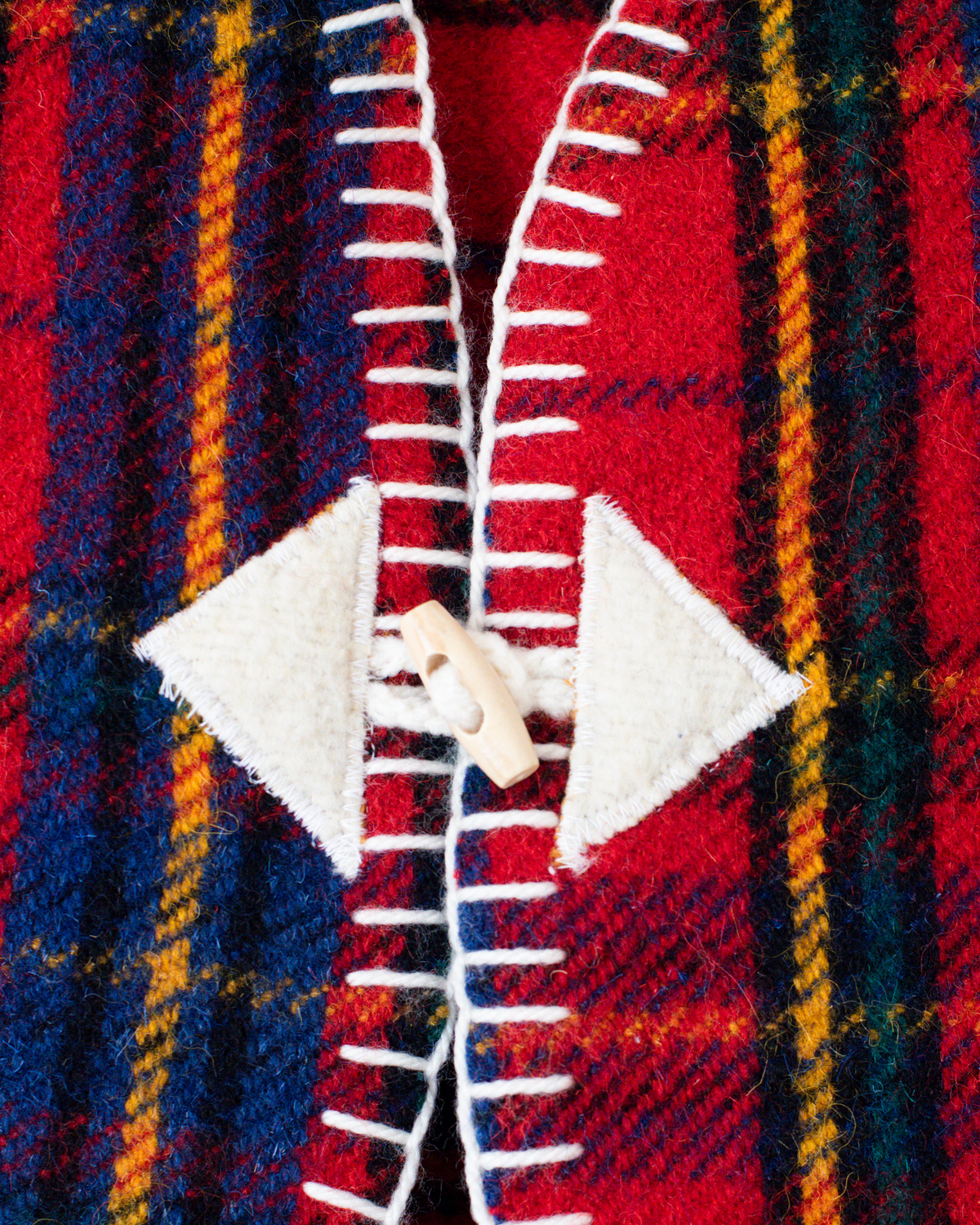 Colorful Upcycled Plaid Wool Vest | 4-5 years