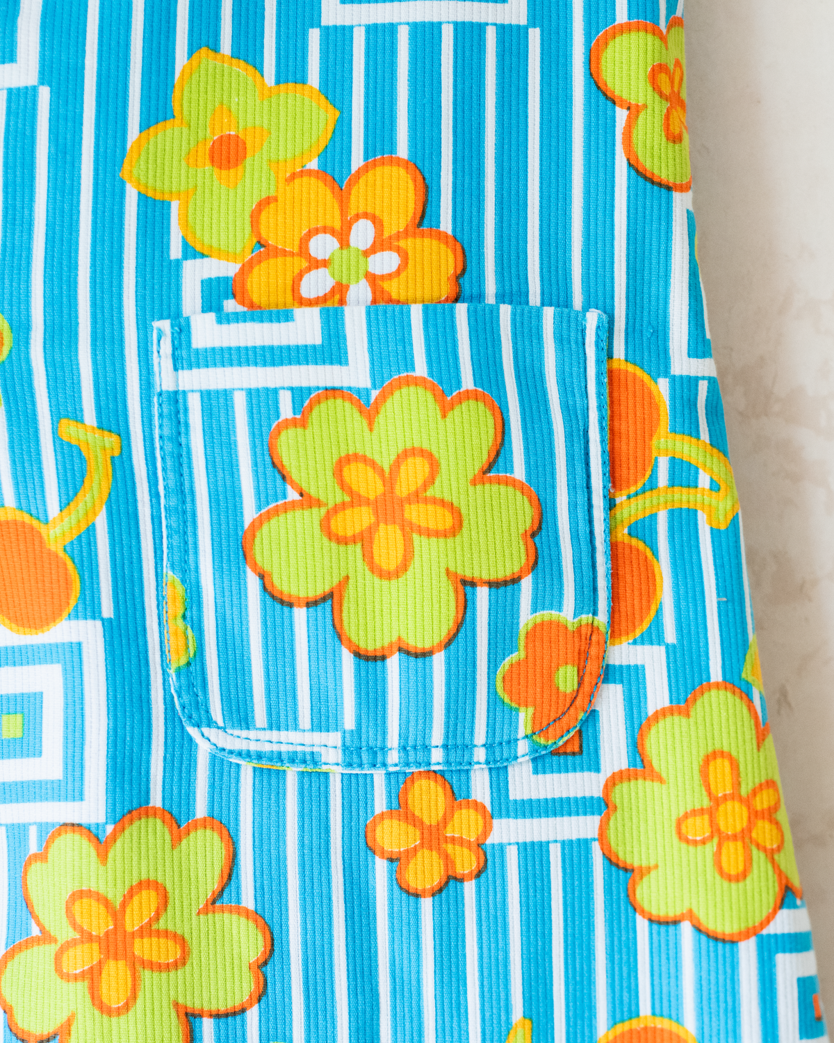 Seventies Floral Dress | French Deadstock | 10-11 Years