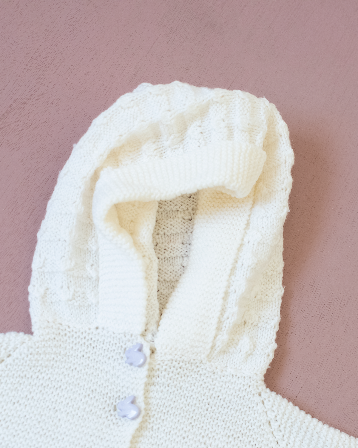 Knitted top with bunny buttons | 12-18 months