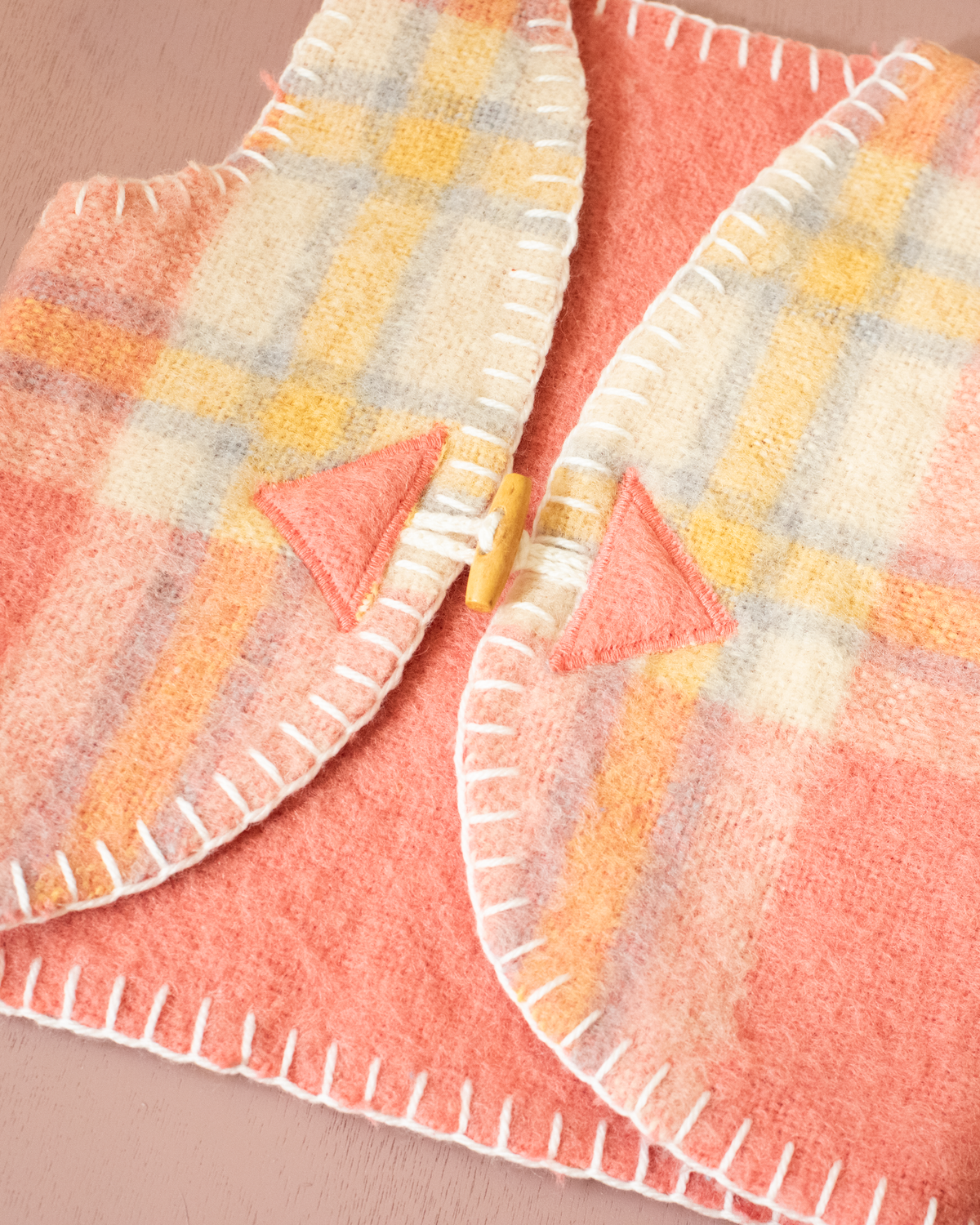Pink Upcycled Wool Cardigan | 9-12 months