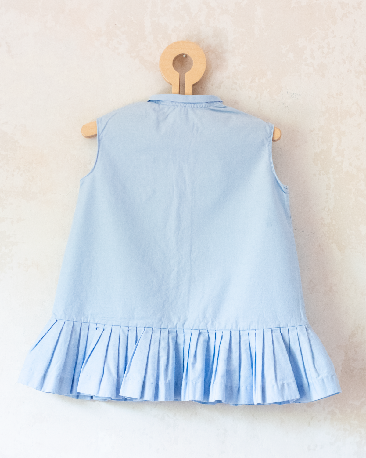 Light blue dress with bird embroidery | 9-12 months
