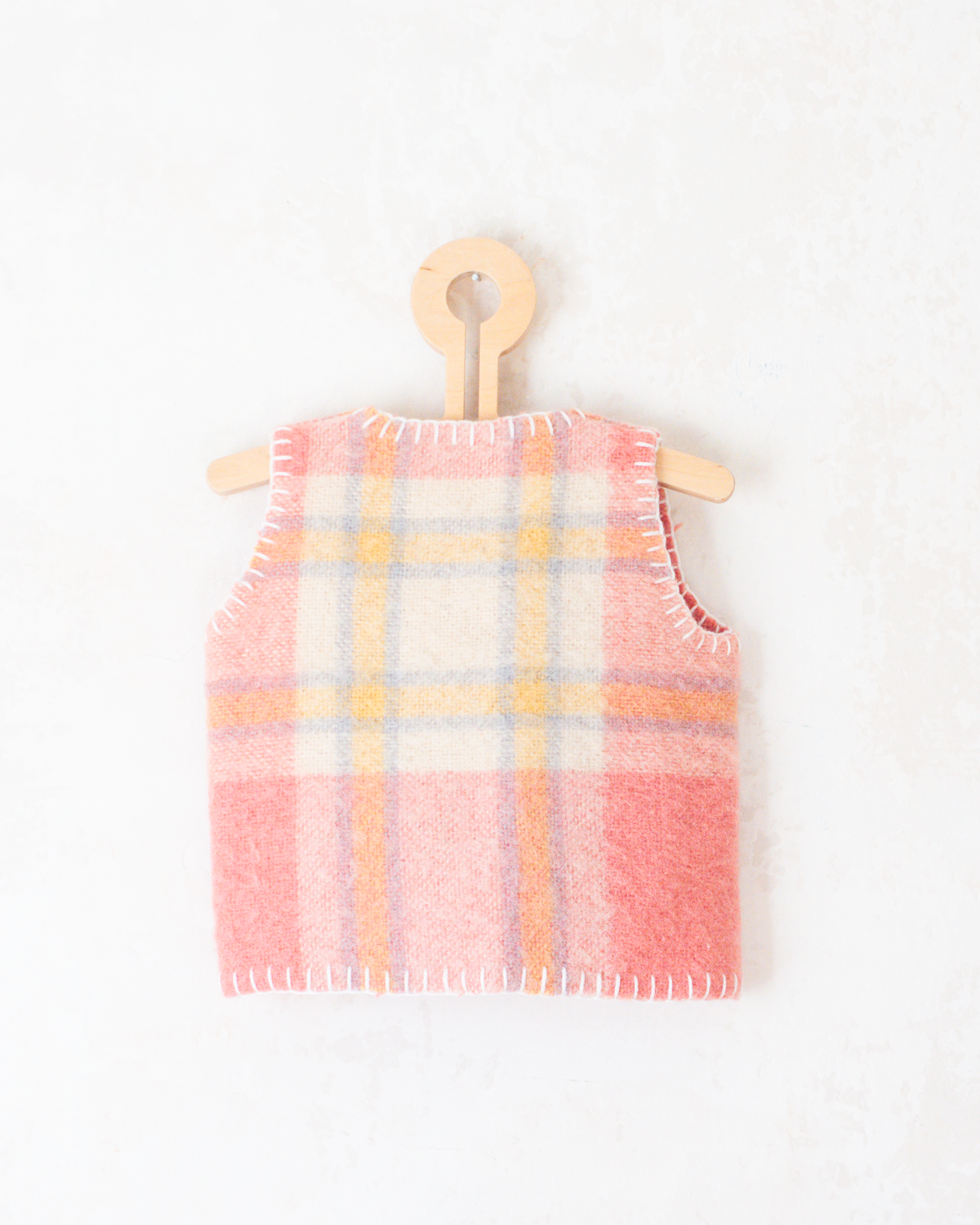 Pink Upcycled Wool Cardigan | 9-12 months