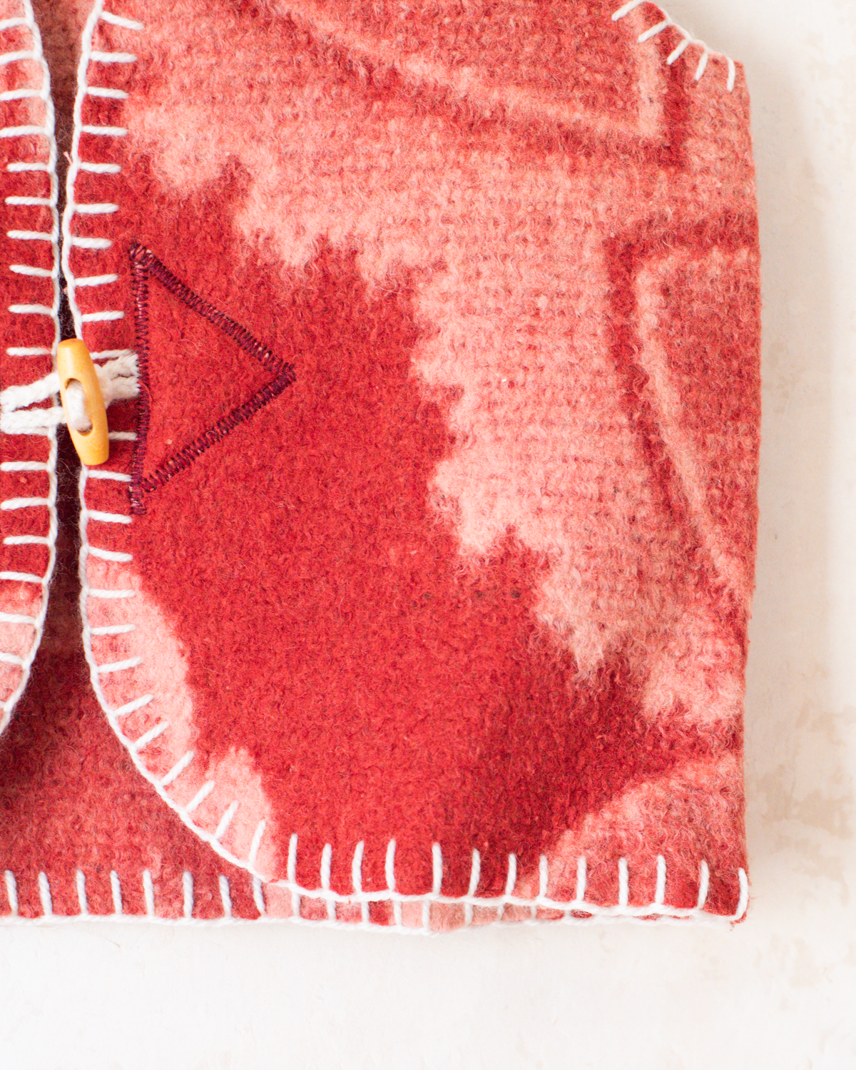 Rejuvenated Pink Floral Wool Vest | 4-5 years