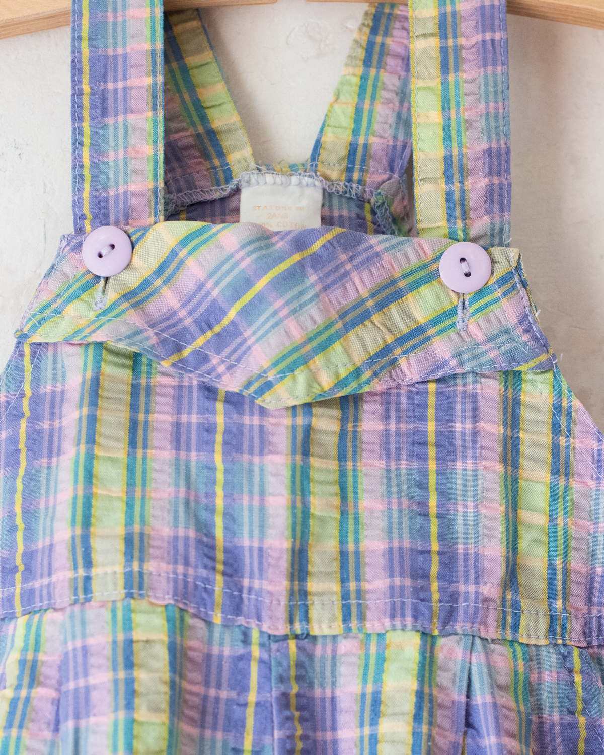 Plaid Overalls | 9-12 Months