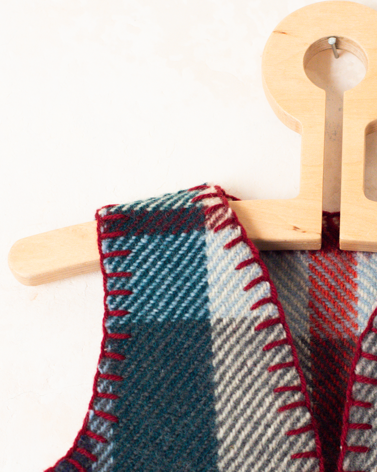 Upcycled Wool Vest with Colorful Plaids | 9-12 Months