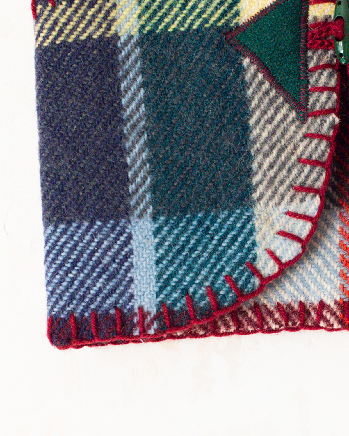 Upcycled Wool Vest with Colorful Plaids | 9-12 Months