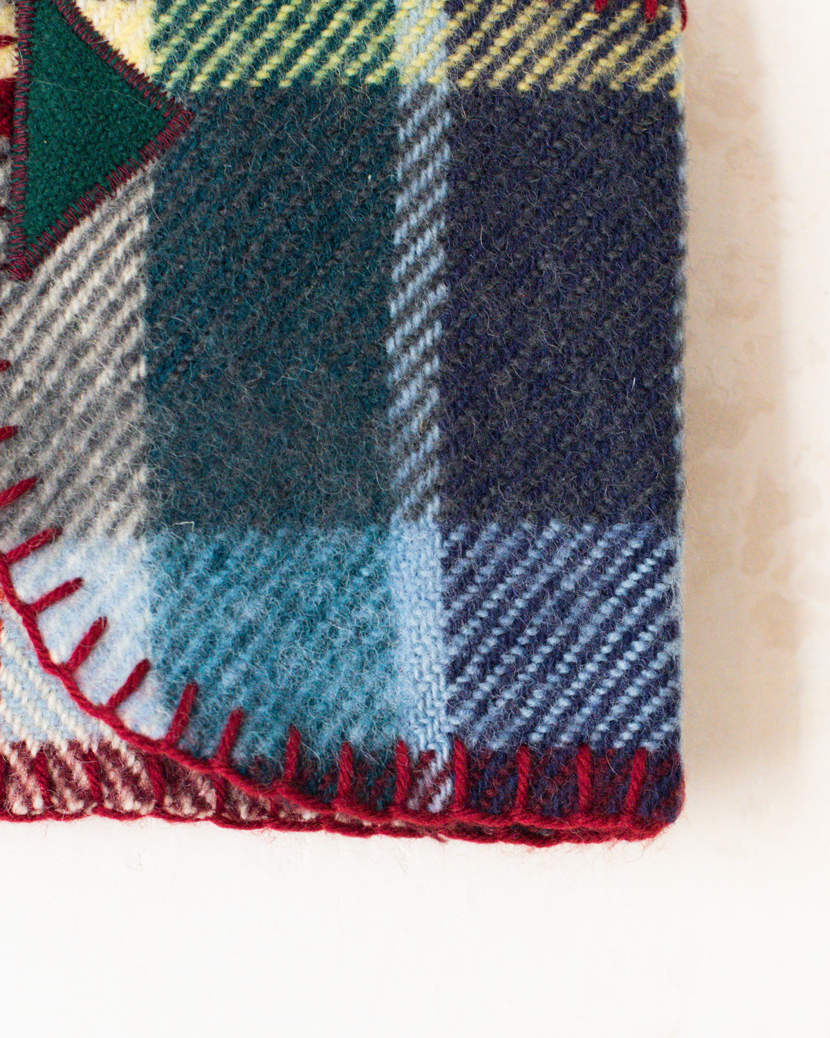 Upcycled Wool Vest with Colorful Plaids | 9-12 Months
