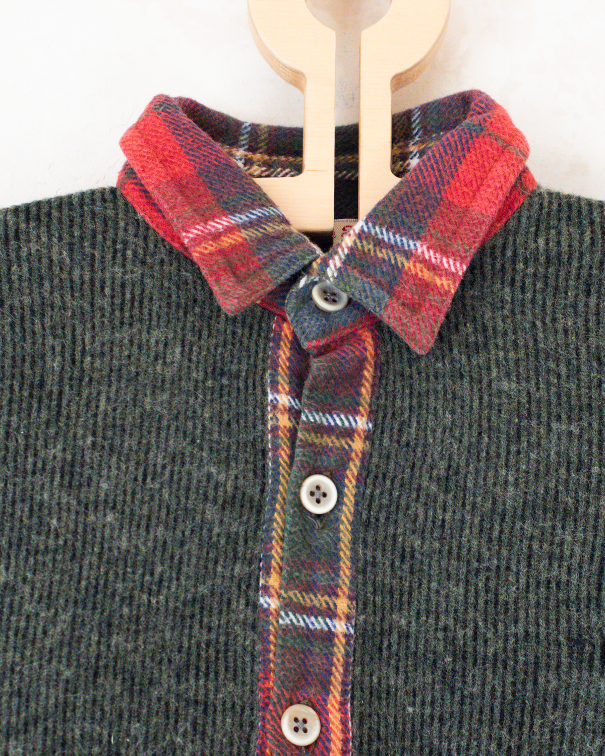 Checked shirt with Tintin wool and embroidery | 5-6 years