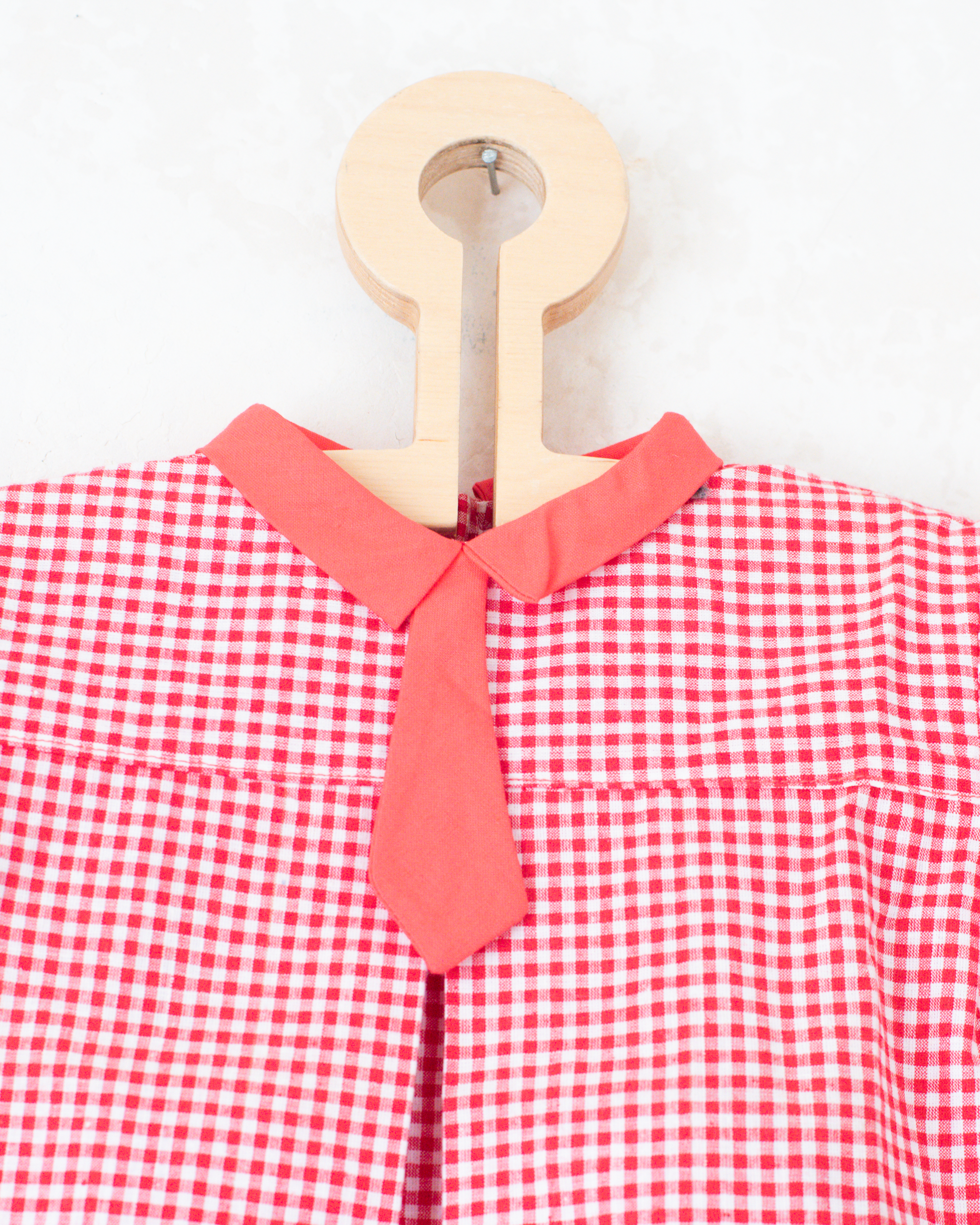 חולצה משובצת עם כלבים בכיסים | דד סטוק צרפתי מהסיקסטיז | 12-18 חודשים