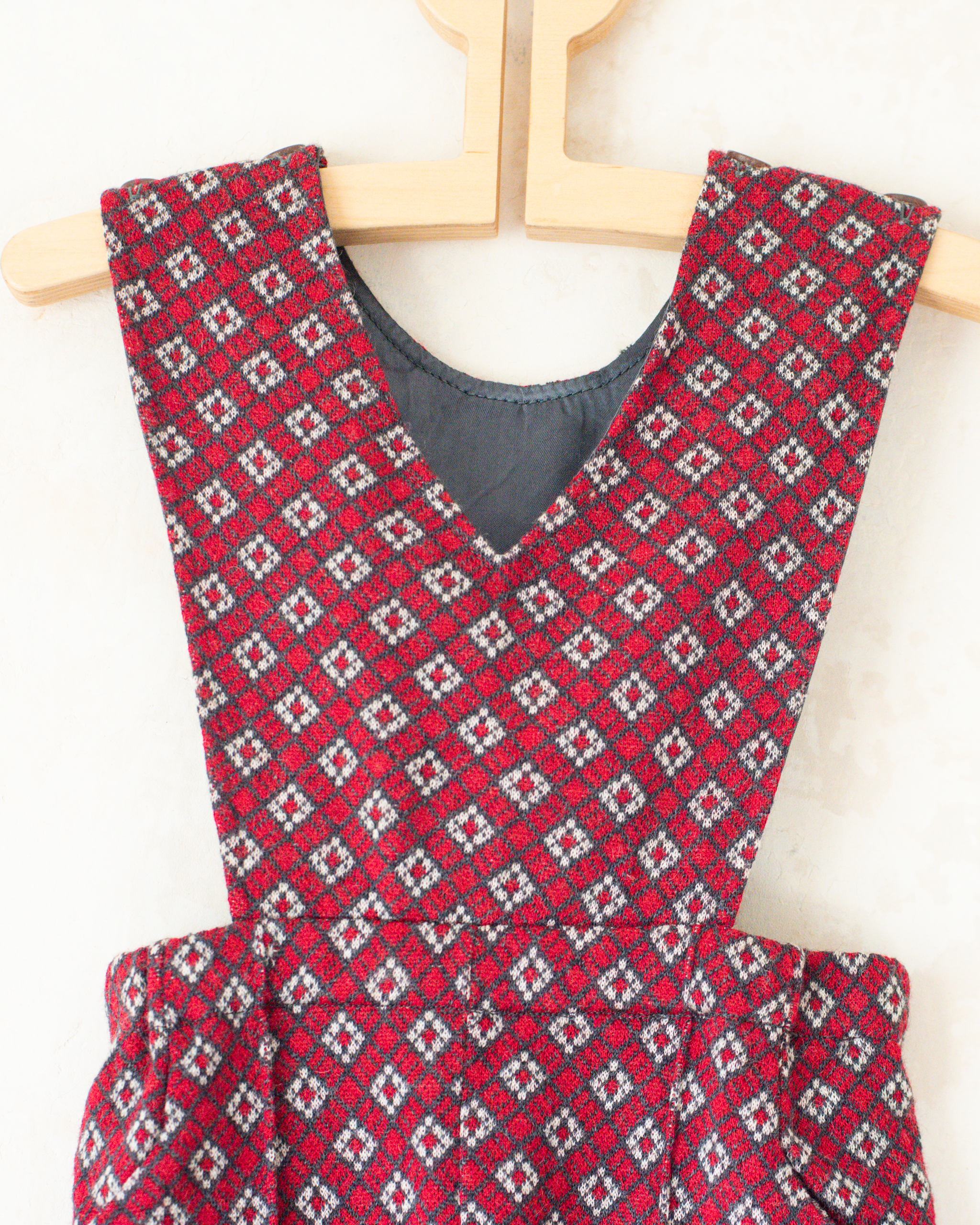 אוברול צרפתי עם מעוינים | 3-4 שנים