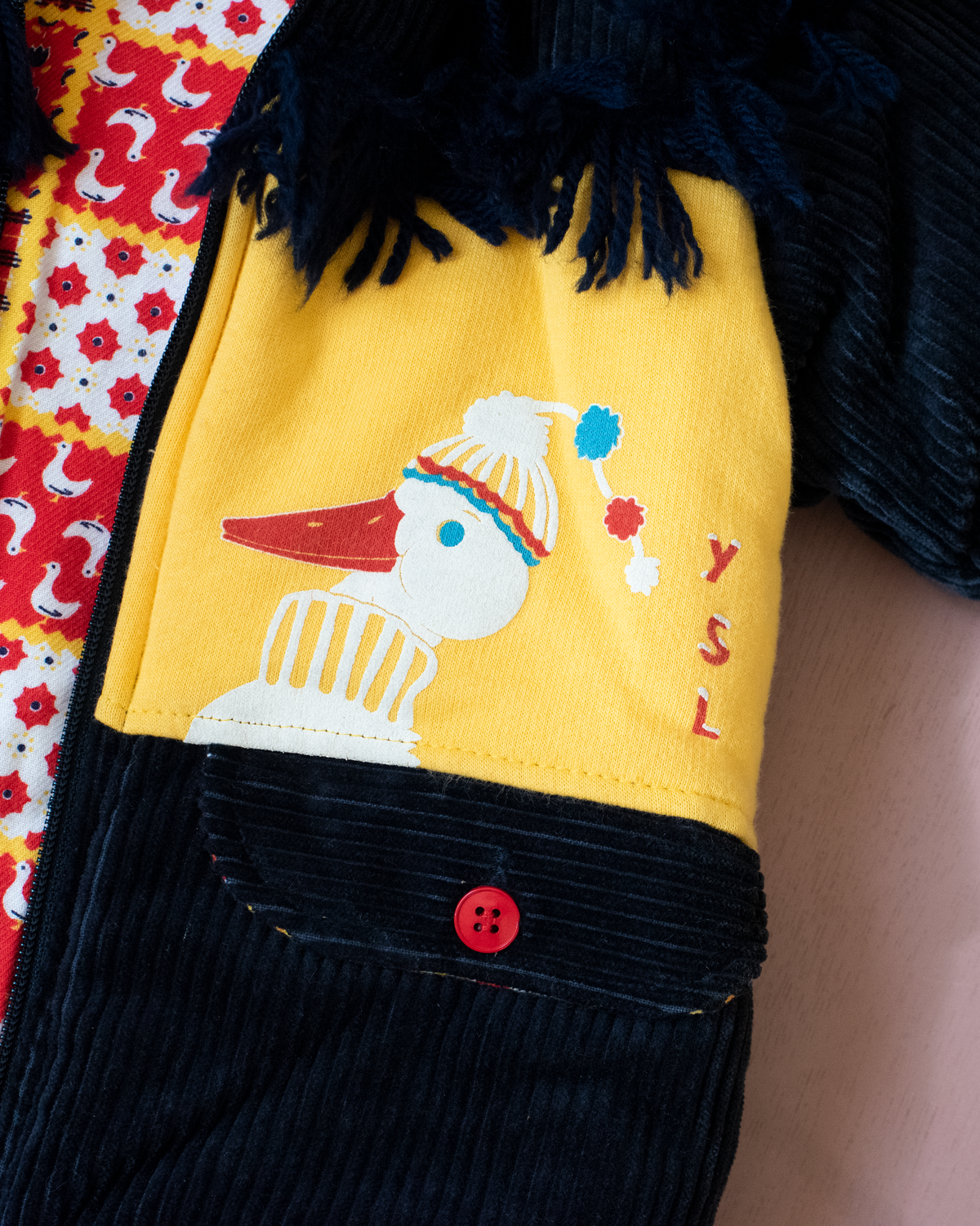 Corduroy coat with ducks from Yves Saint Laurent | 6-9 months