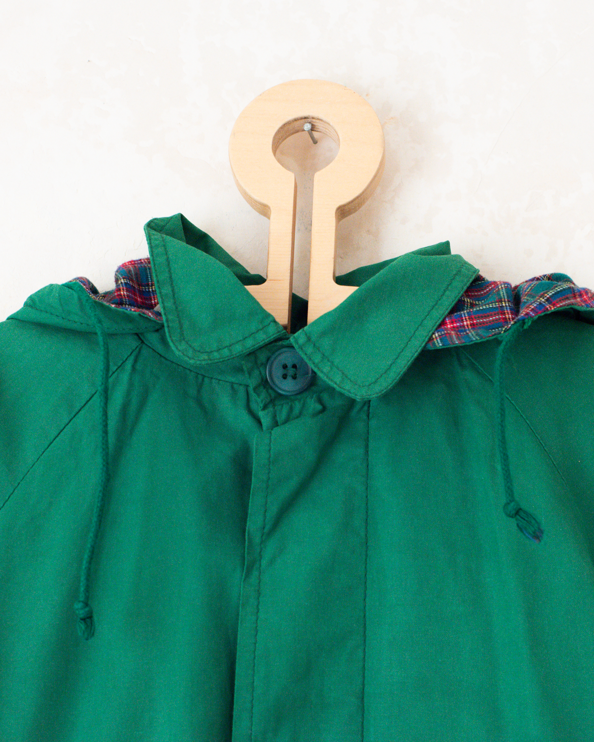 Green checkered trench coat | 4-5 years