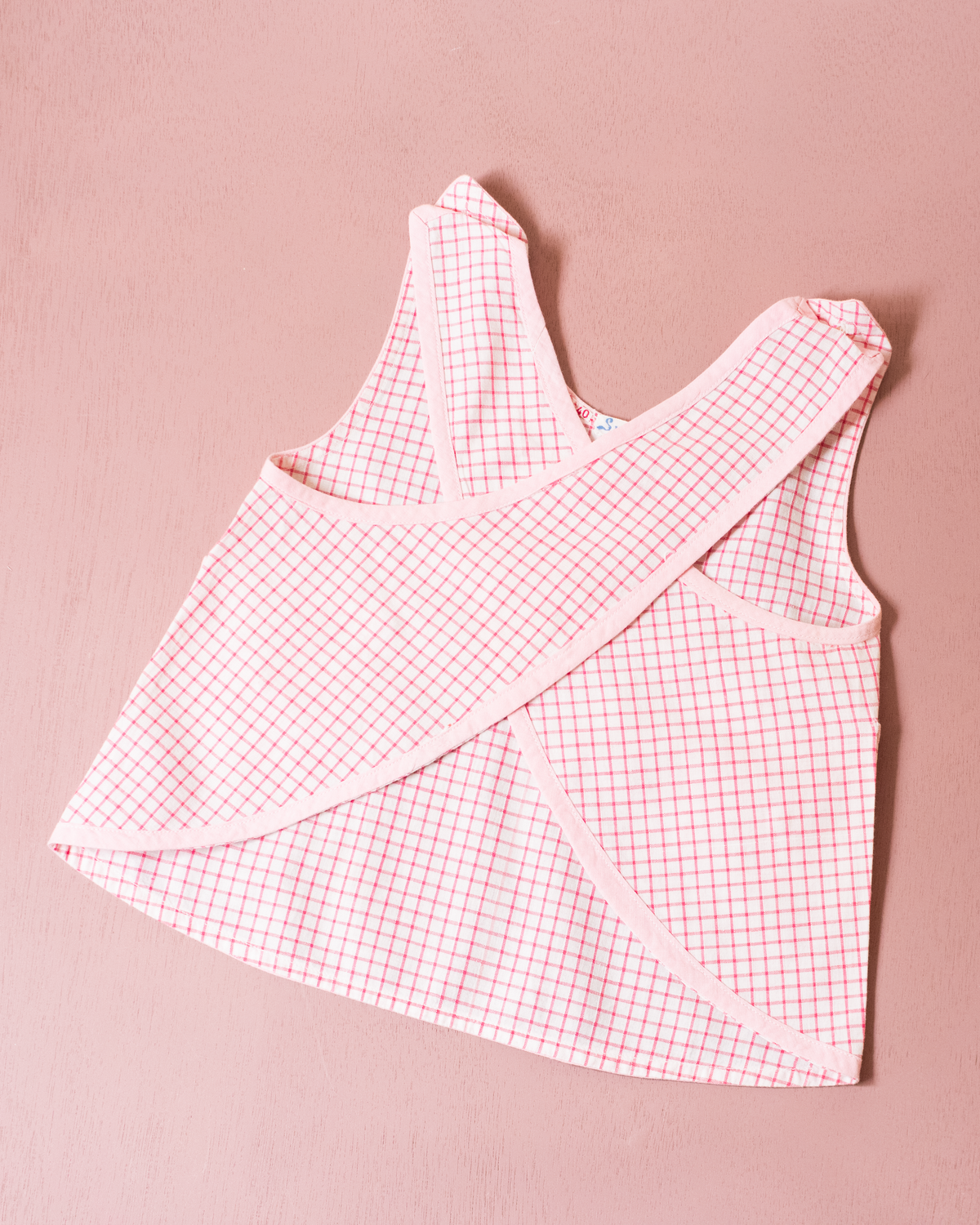 French Plaid Bib Tank Top | 12-18 Months