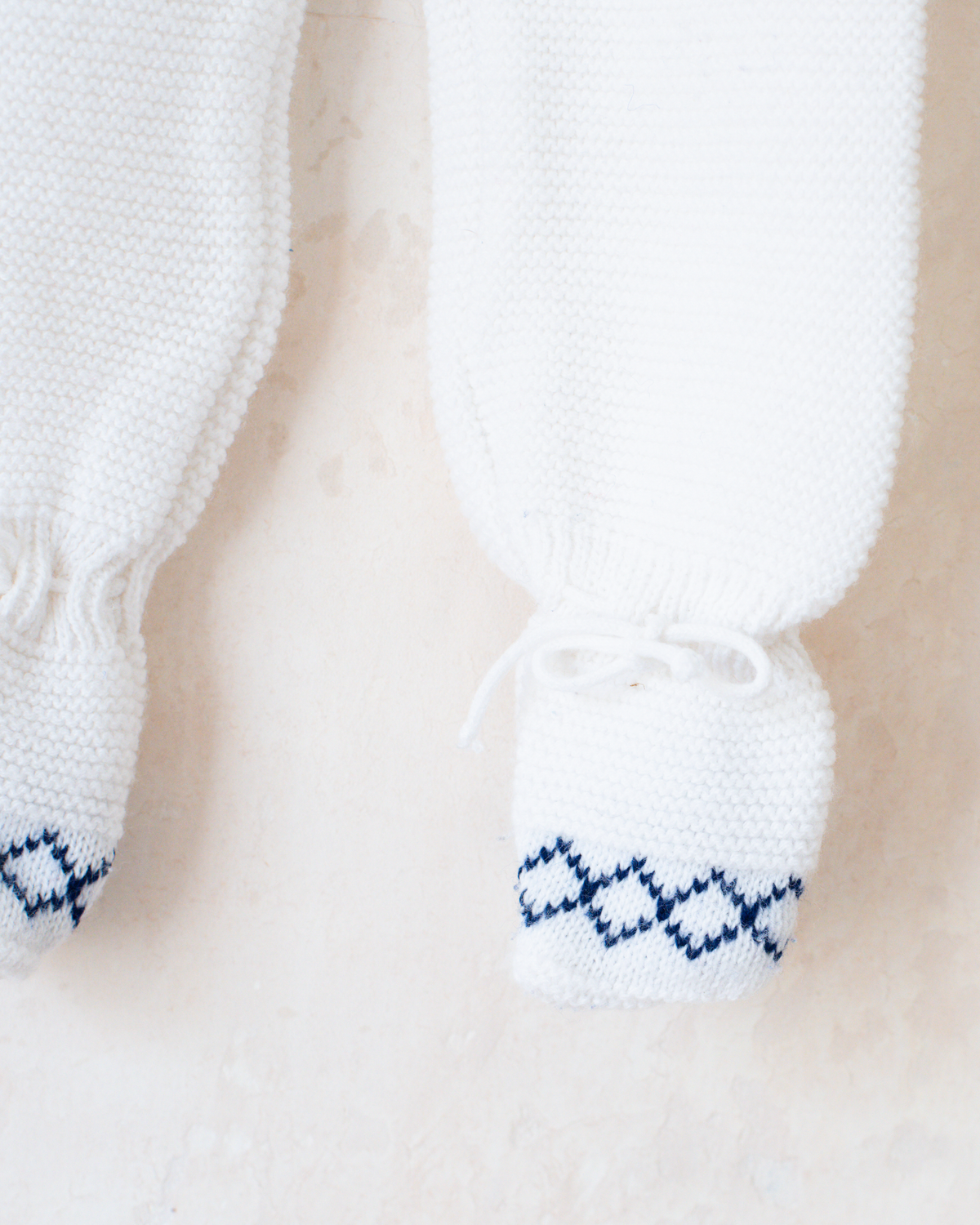French Knitted Footed Romper | 9-12 Months
