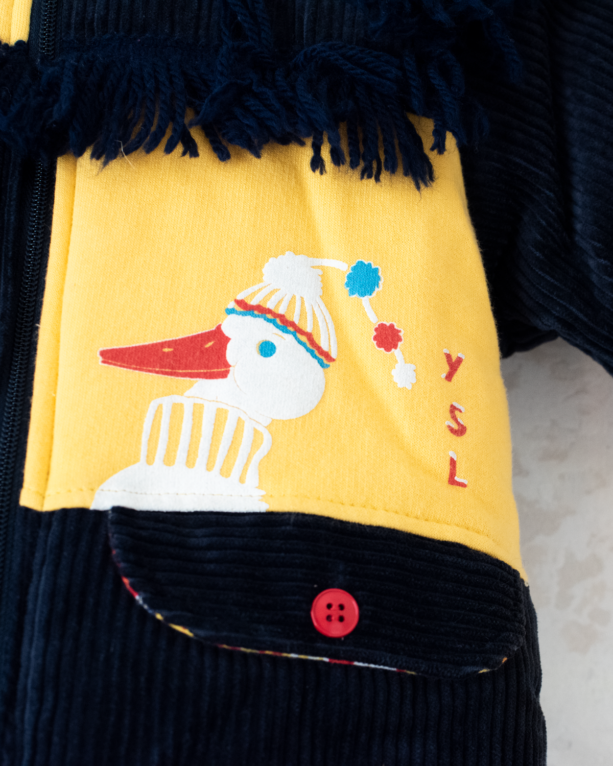Corduroy coat with ducks from Yves Saint Laurent | 6-9 months