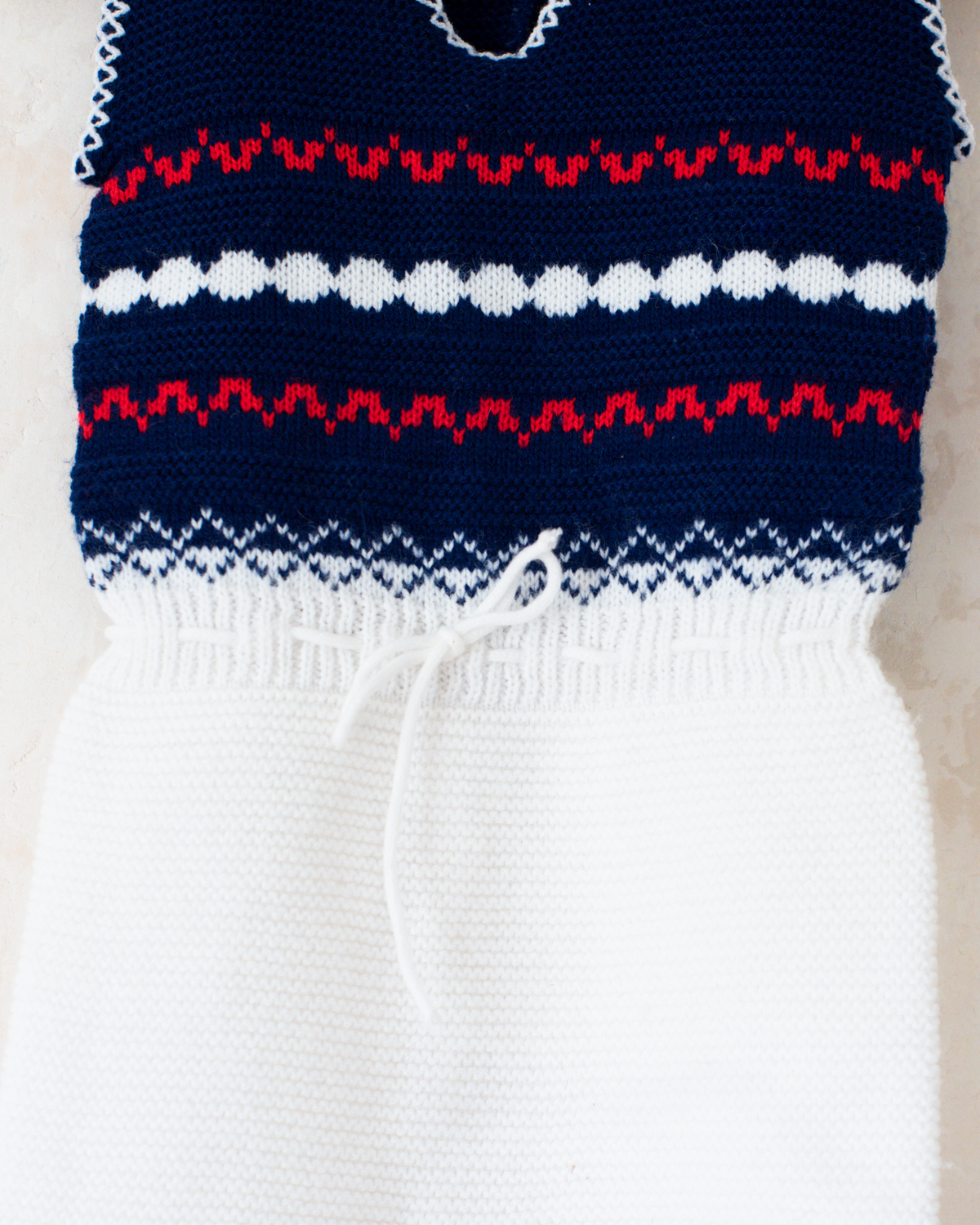 French Knitted Footed Romper | 9-12 Months