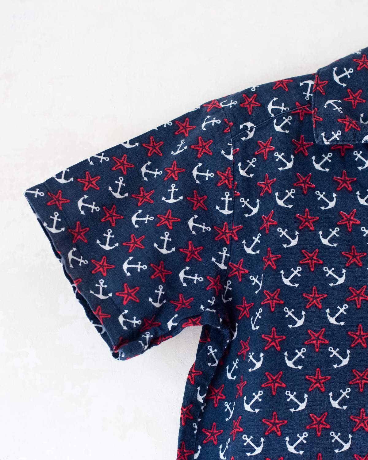 Button-down shirt with anchors and starfish | 4-5 years