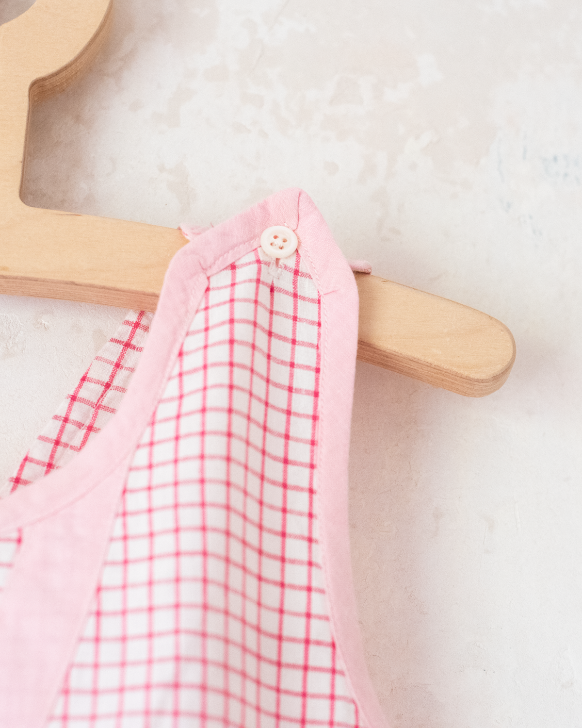 French Plaid Bib Tank Top | 12-18 Months
