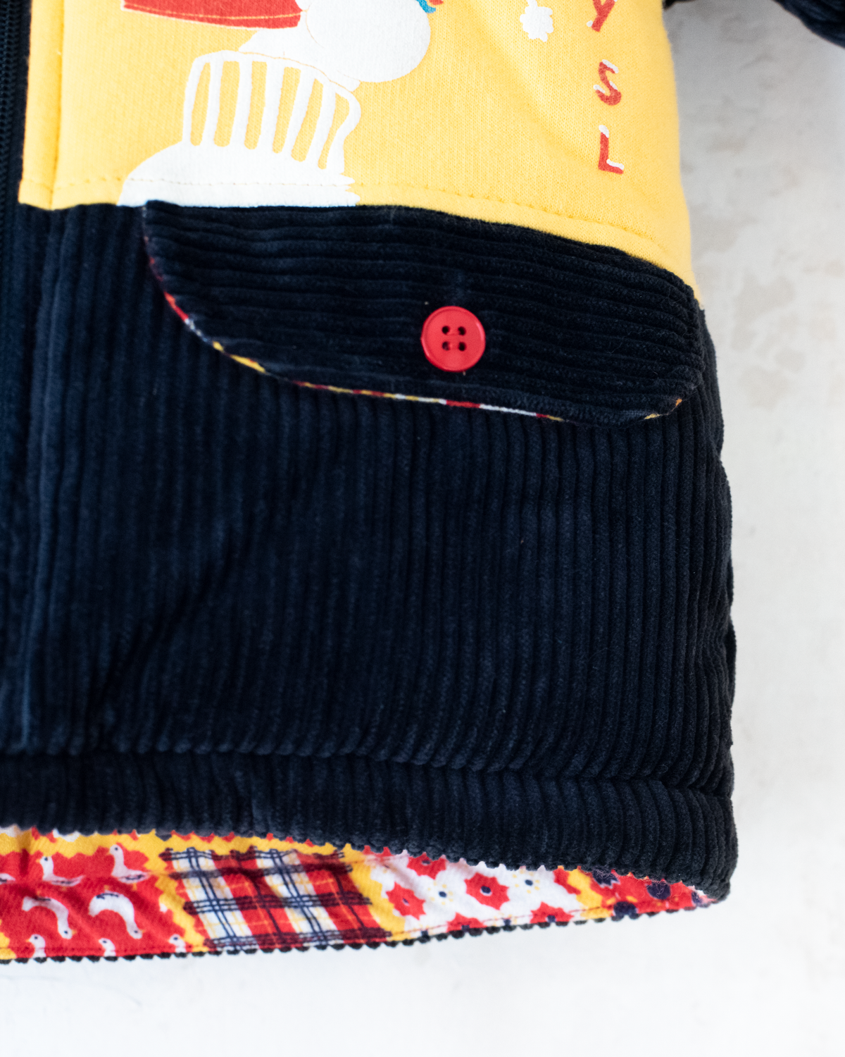 Corduroy coat with ducks from Yves Saint Laurent | 6-9 months