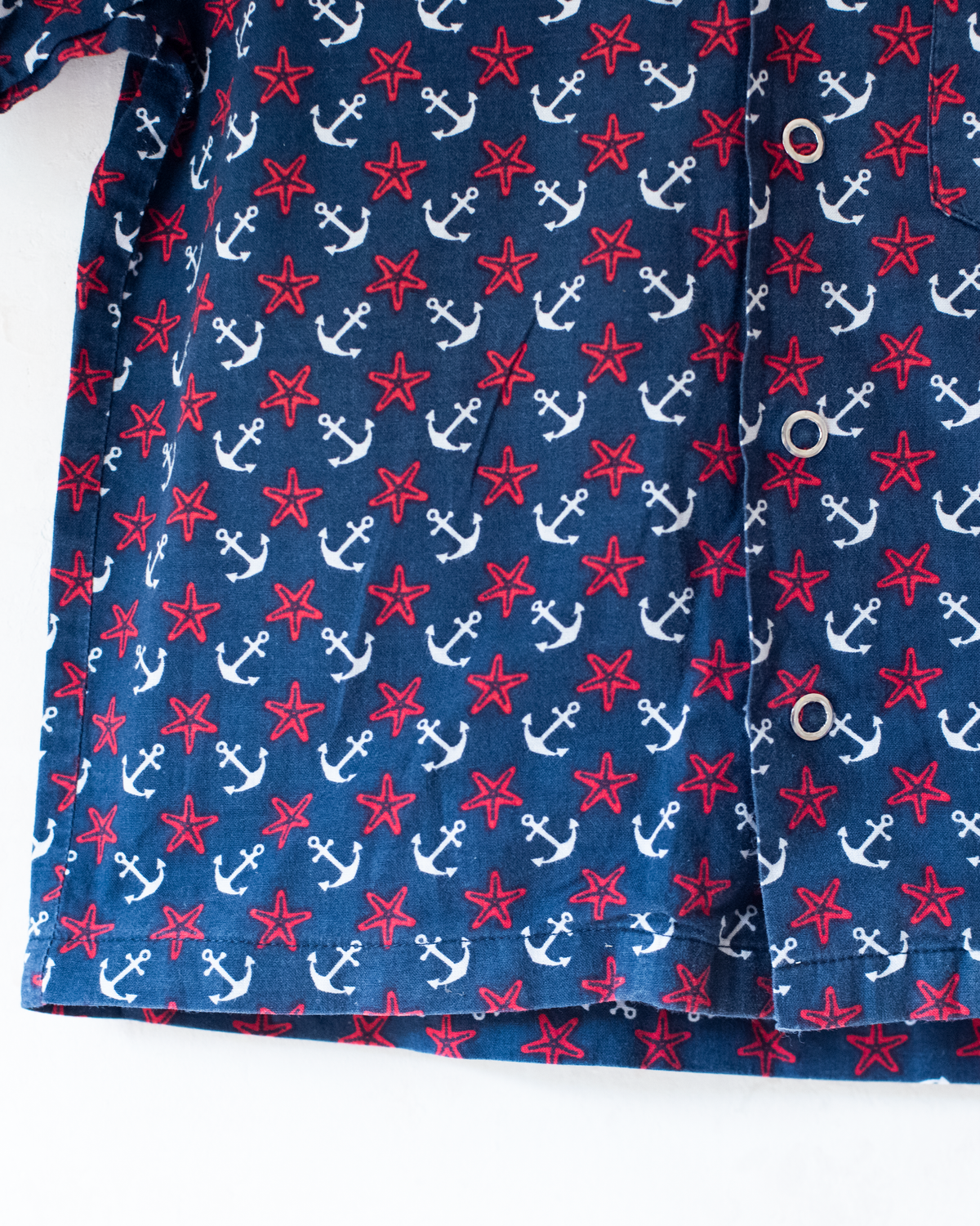 Button-down shirt with anchors and starfish | 4-5 years