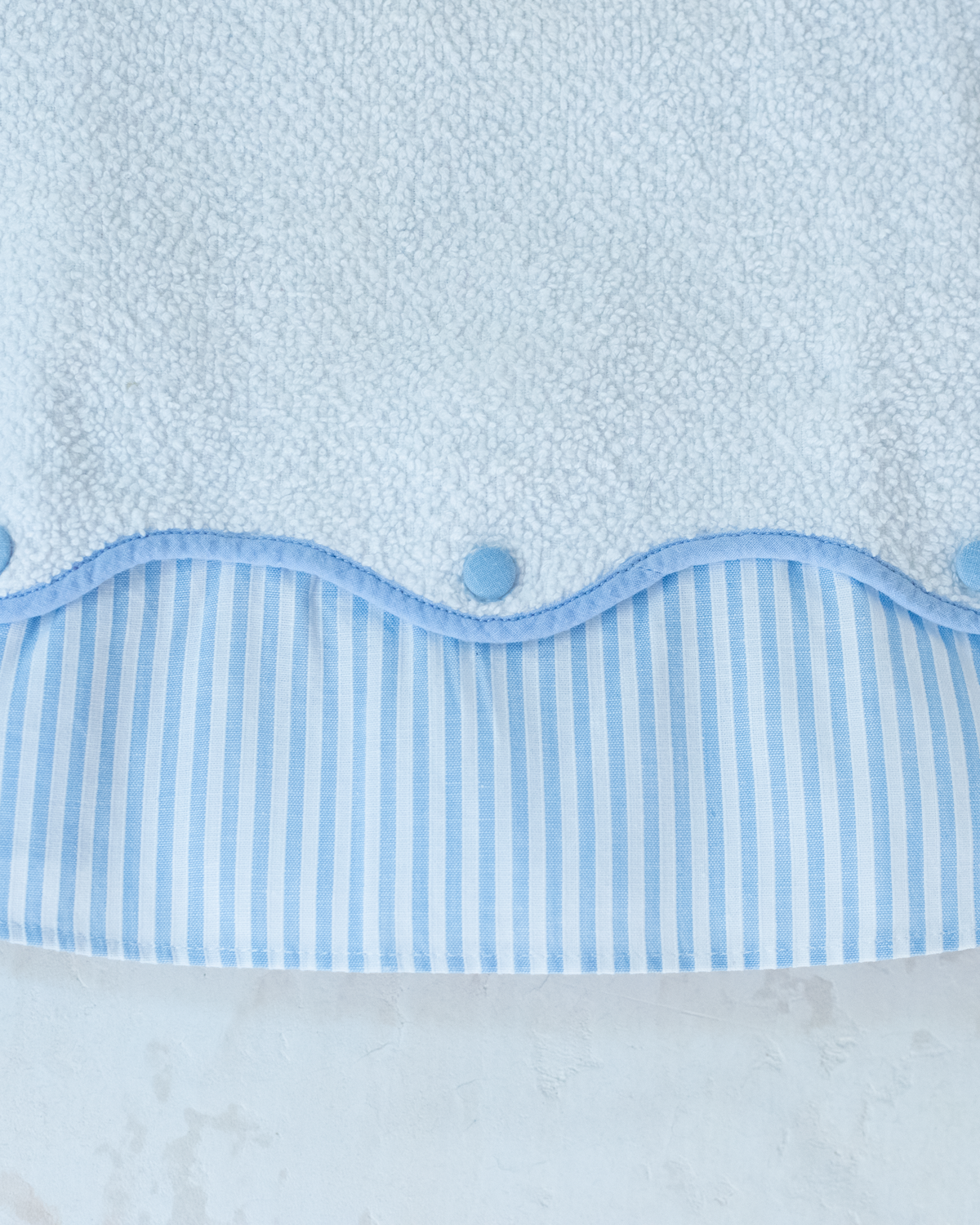 Long striped shirt combined with terry cloth | 3-6 months