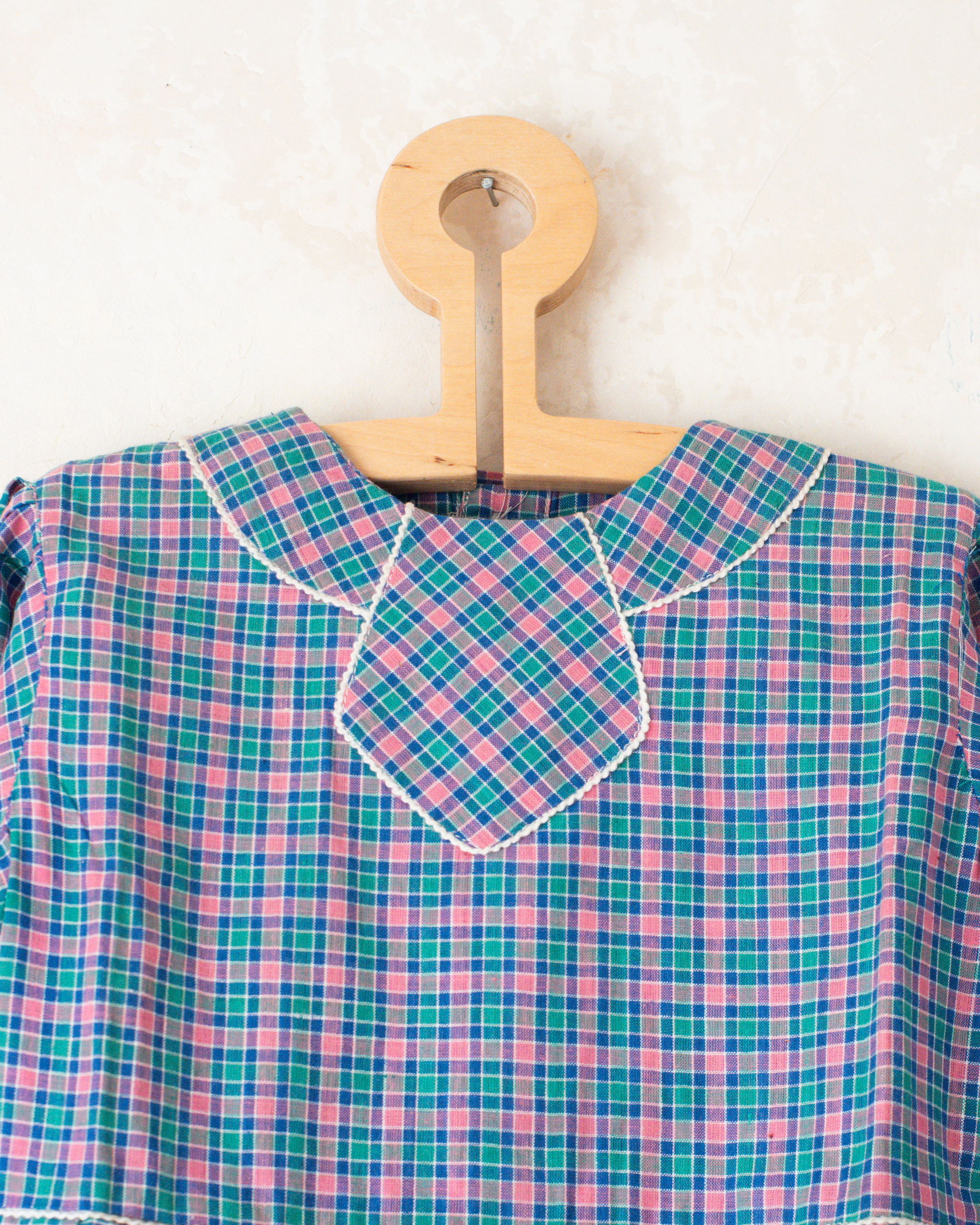 טוניקה משובצת צבעונית | דד סטוק צרפתי מהסבנטיז | 5-6 שנים