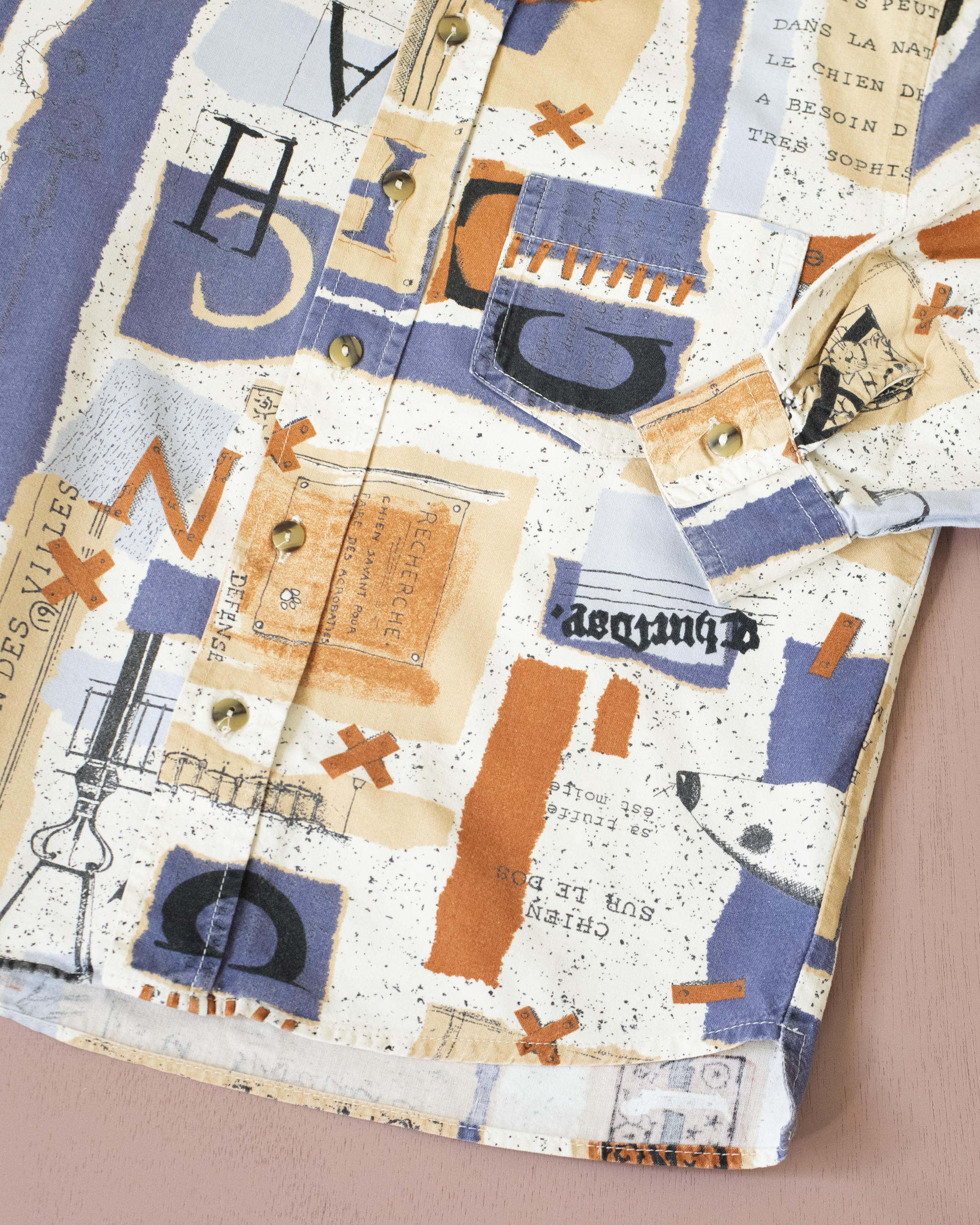 חולצה מכופתרת צבעונית מהאייטיז | 5-6 שנים