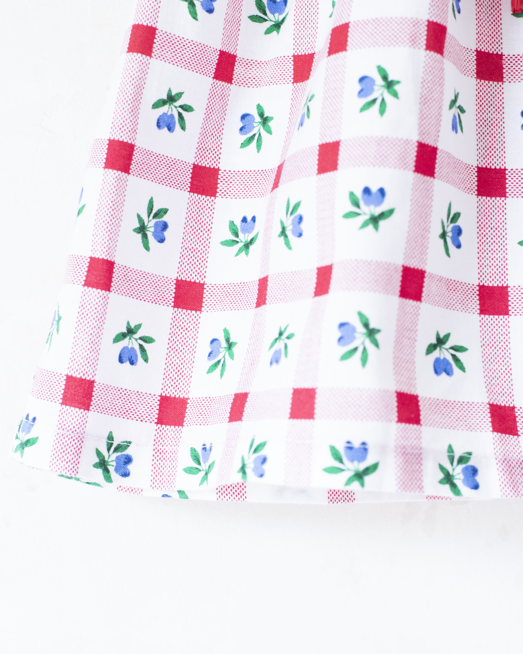 Checkered and floral dress | 6-9 months
