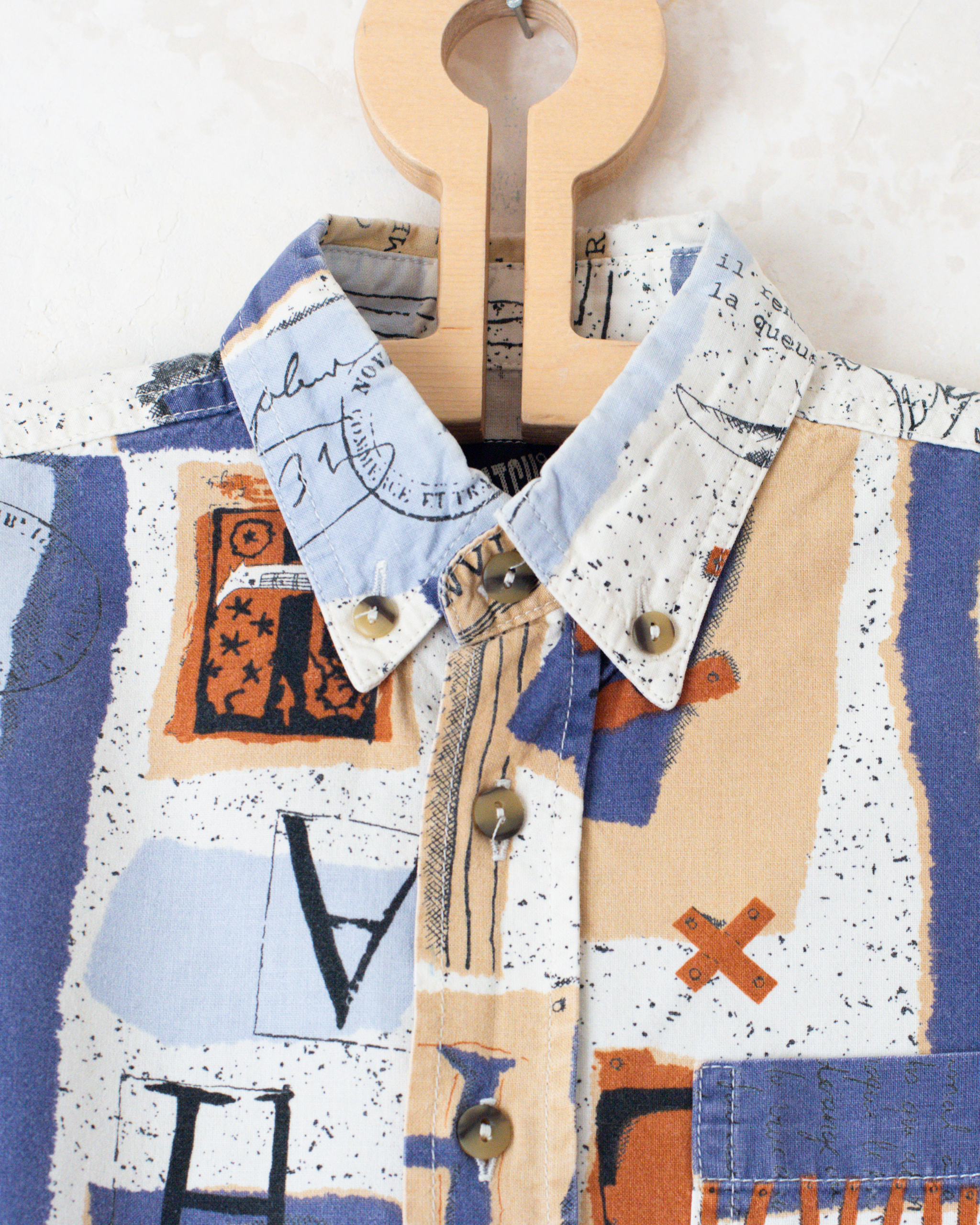 חולצה מכופתרת צבעונית מהאייטיז | 5-6 שנים