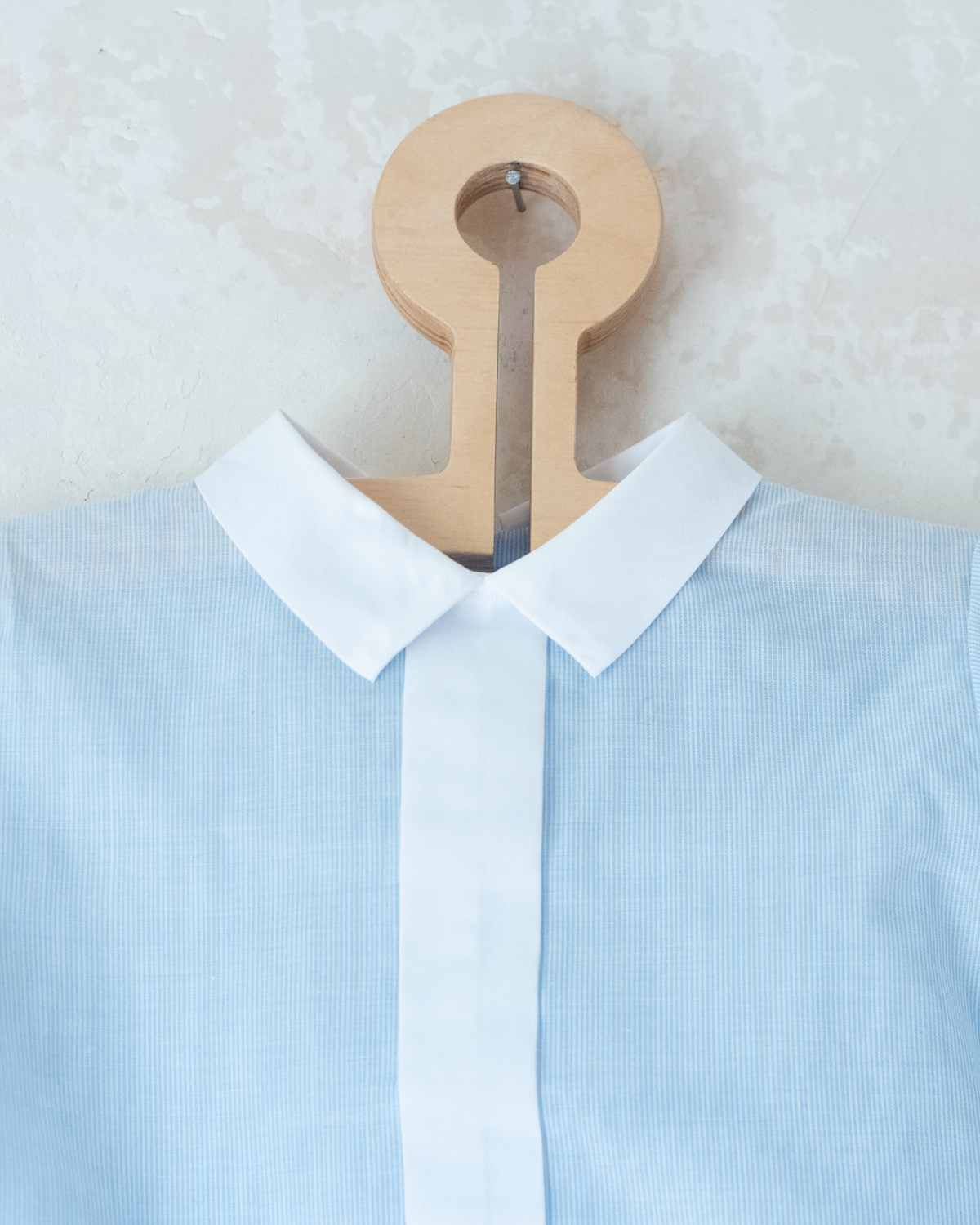 Long striped shirt with embroidered goose | 3-6 months