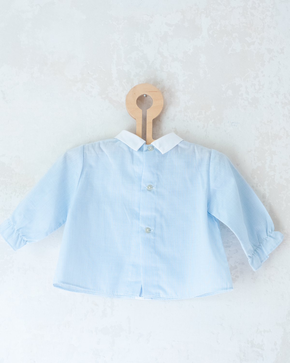 Long striped shirt with embroidered goose | 3-6 months
