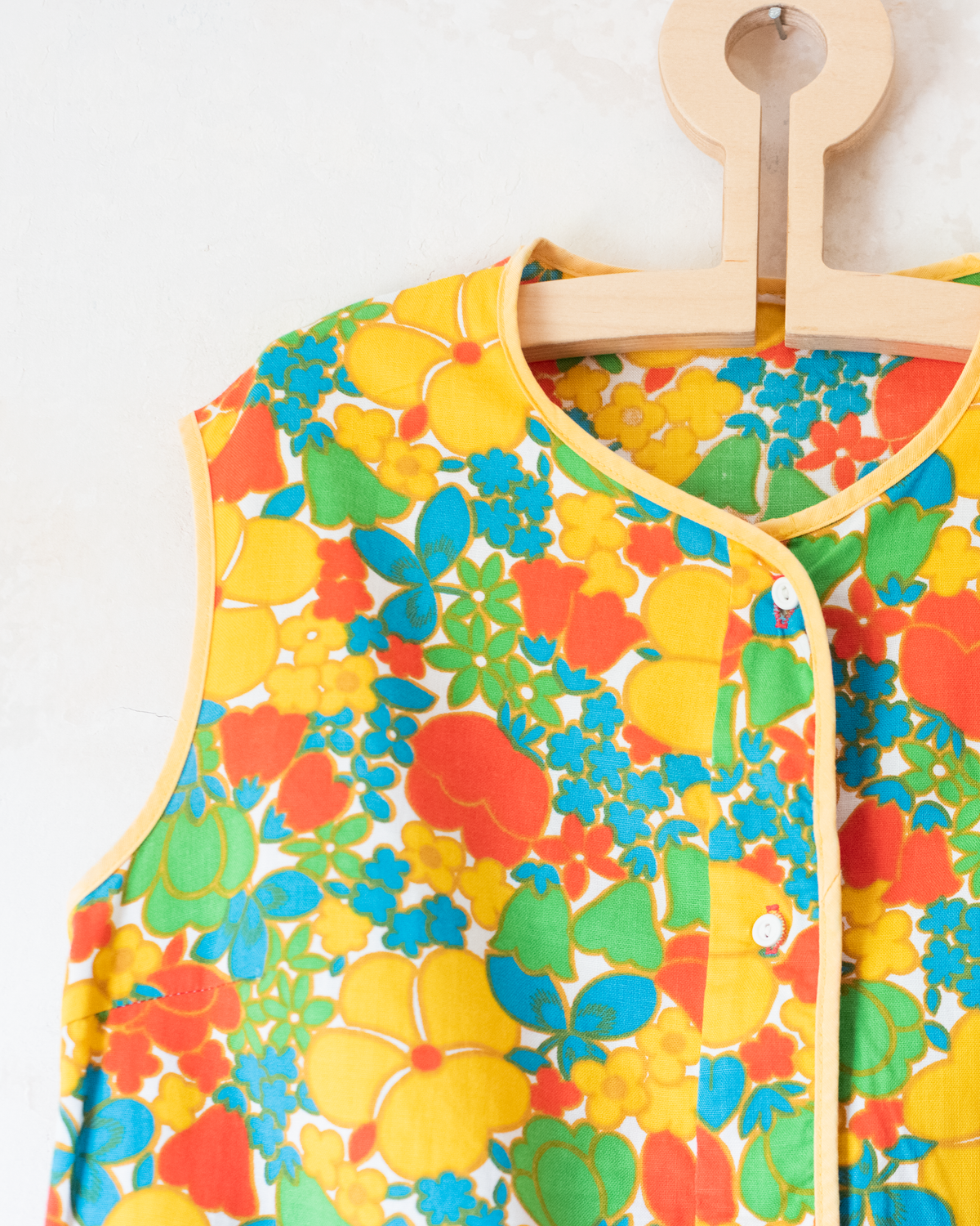 1970s French Floral Summer Dress | 7-8 Years