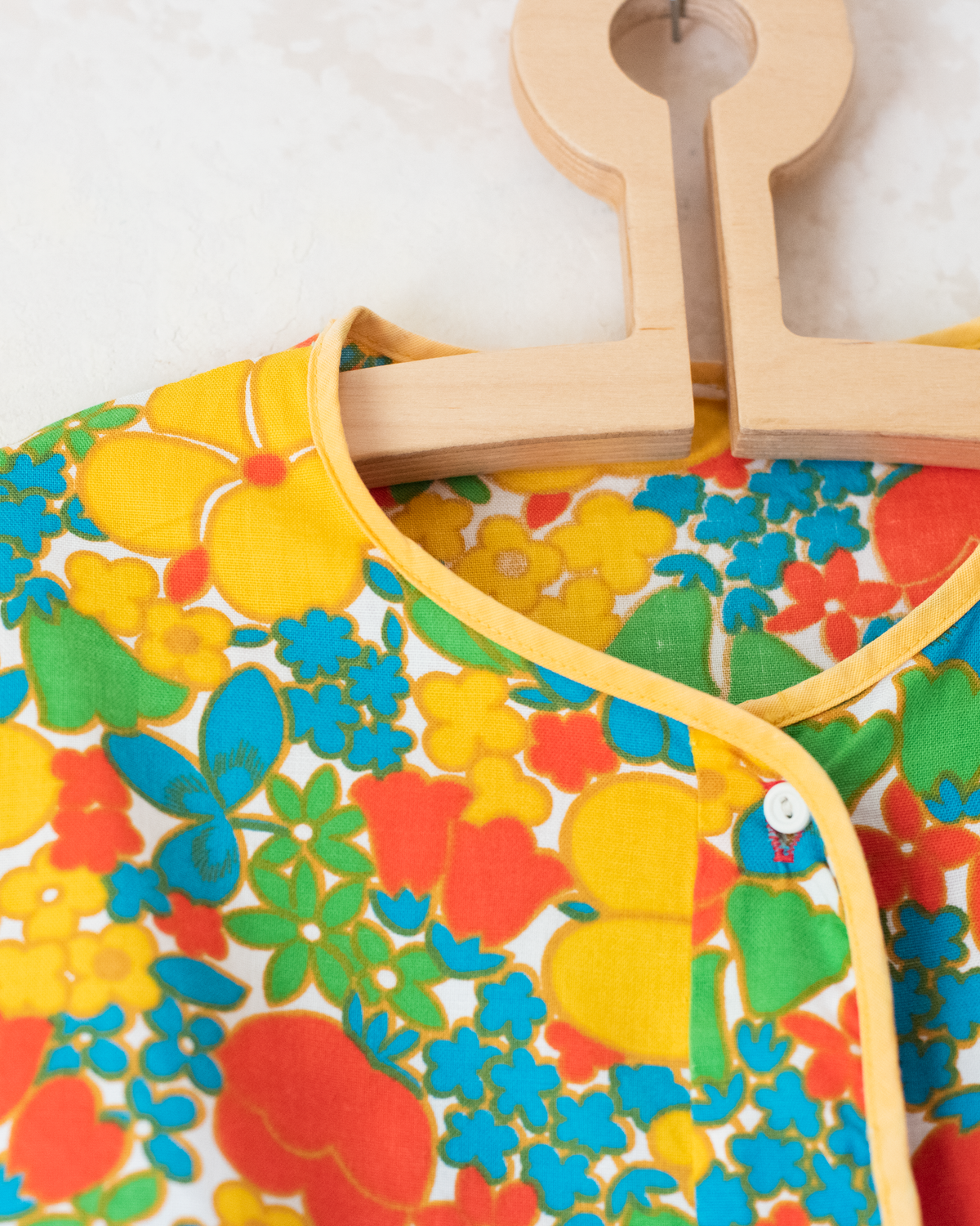 1970s French Floral Summer Dress | 7-8 Years
