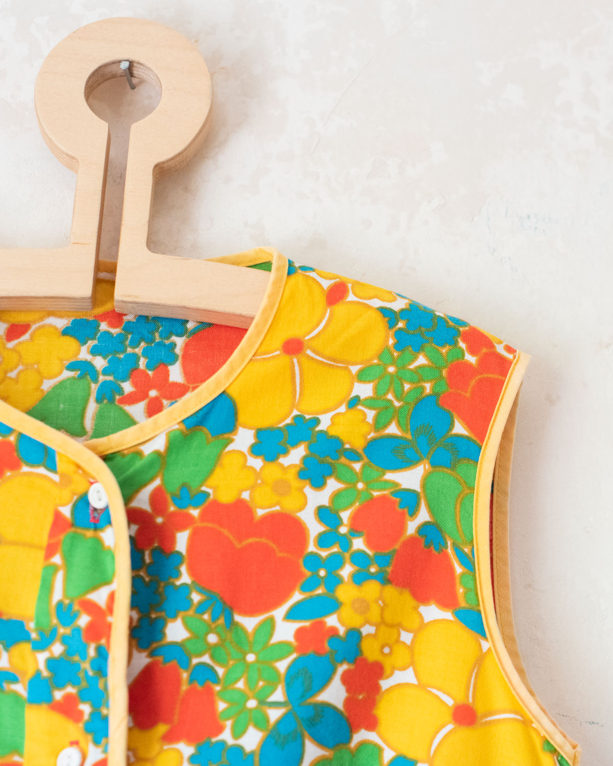 1970s French Floral Summer Dress | 7-8 Years