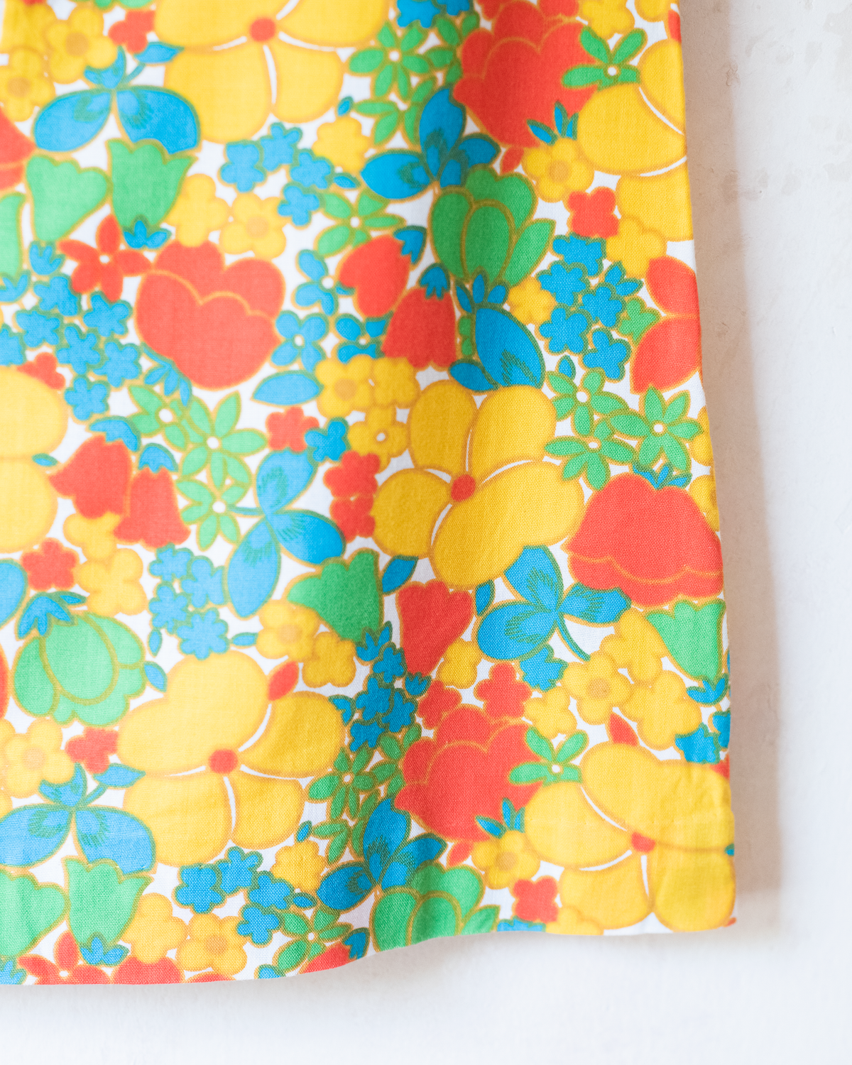 1970s French Floral Summer Dress | 7-8 Years