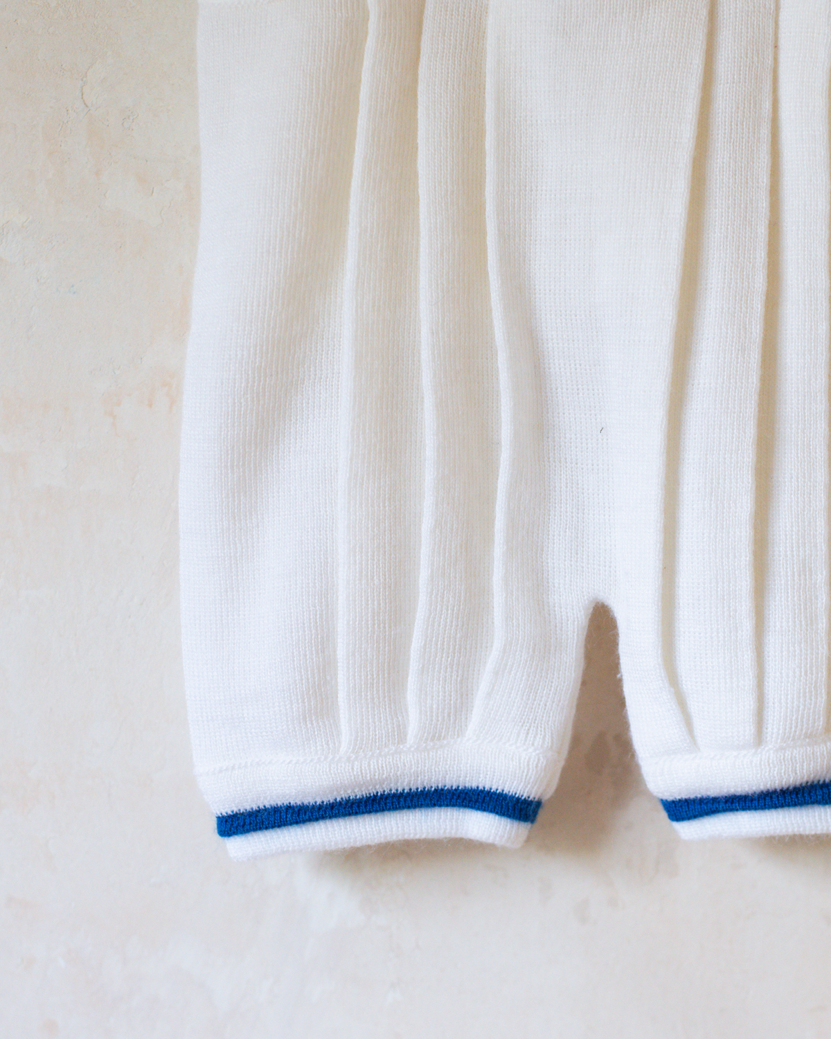 Knitted White Sailor Romper | 18-24 Months